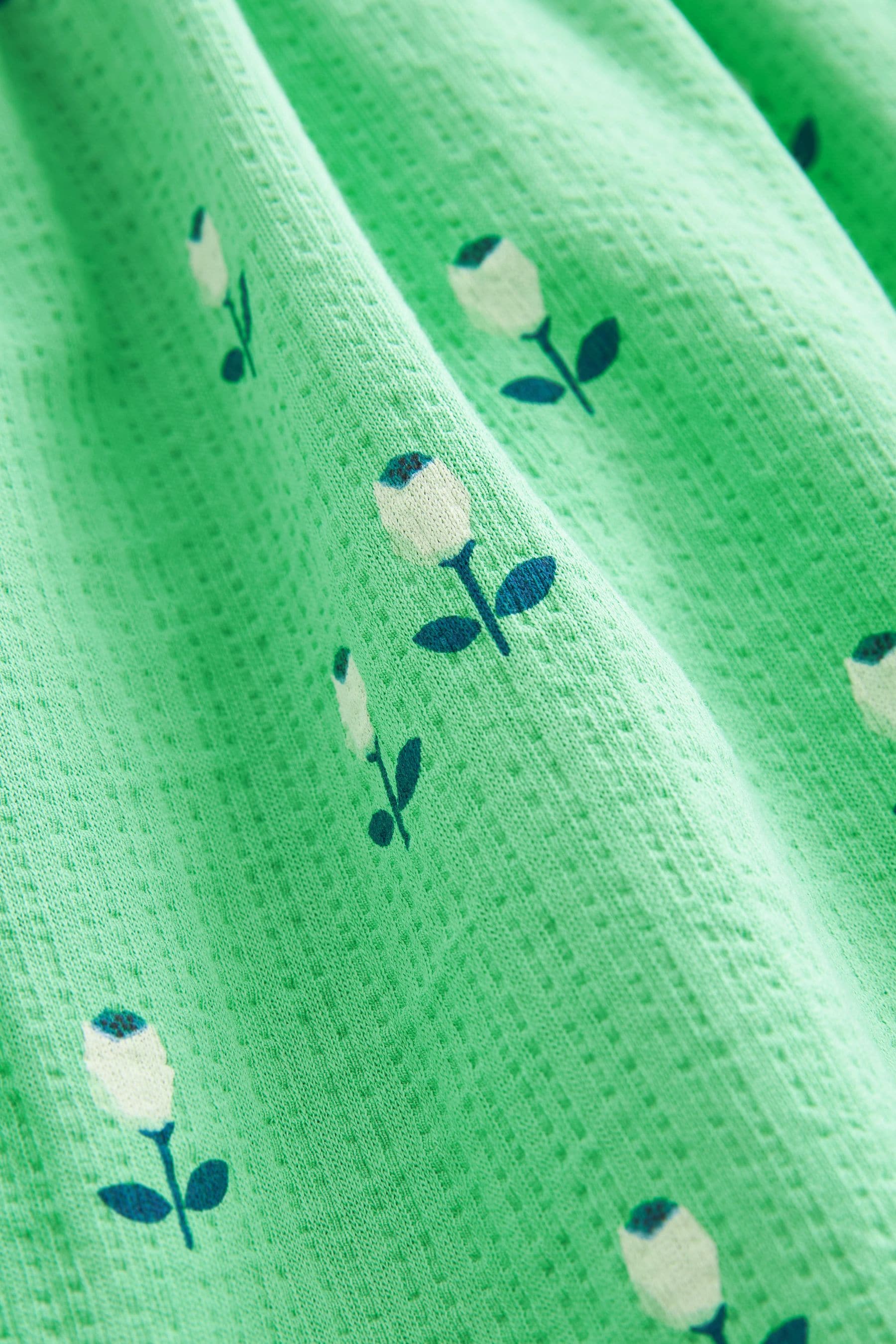 Bright Green Wrap Jersey Dress (3mths-7yrs)