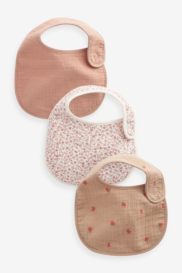 Cream Baby Bibs 3 Pack