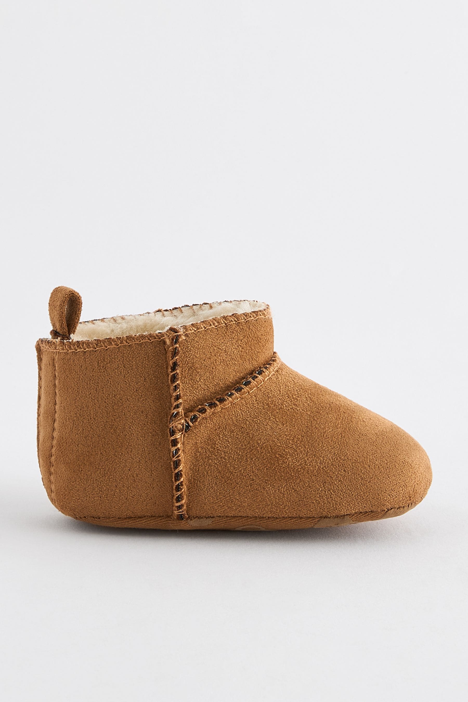 Tan Brown Warm Lined Baby Boots (0-2mths)