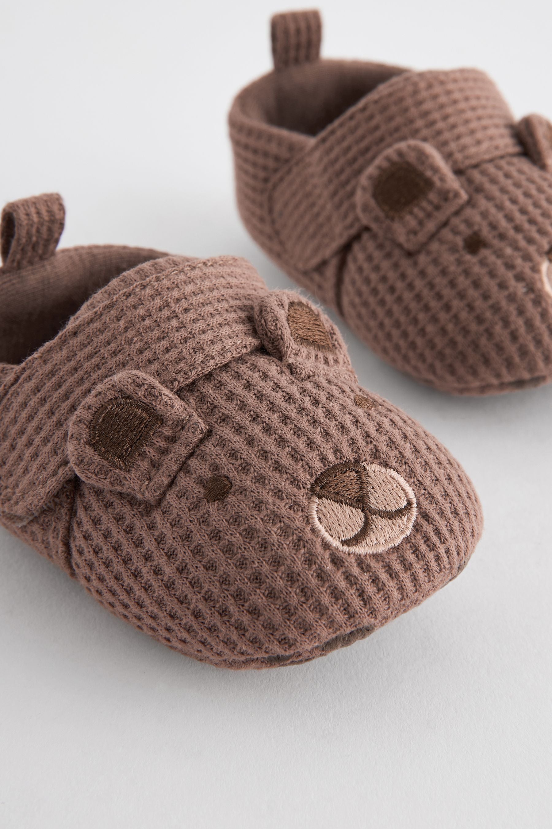 Brown Bear Slip-On Baby Shoes (0-2mths)