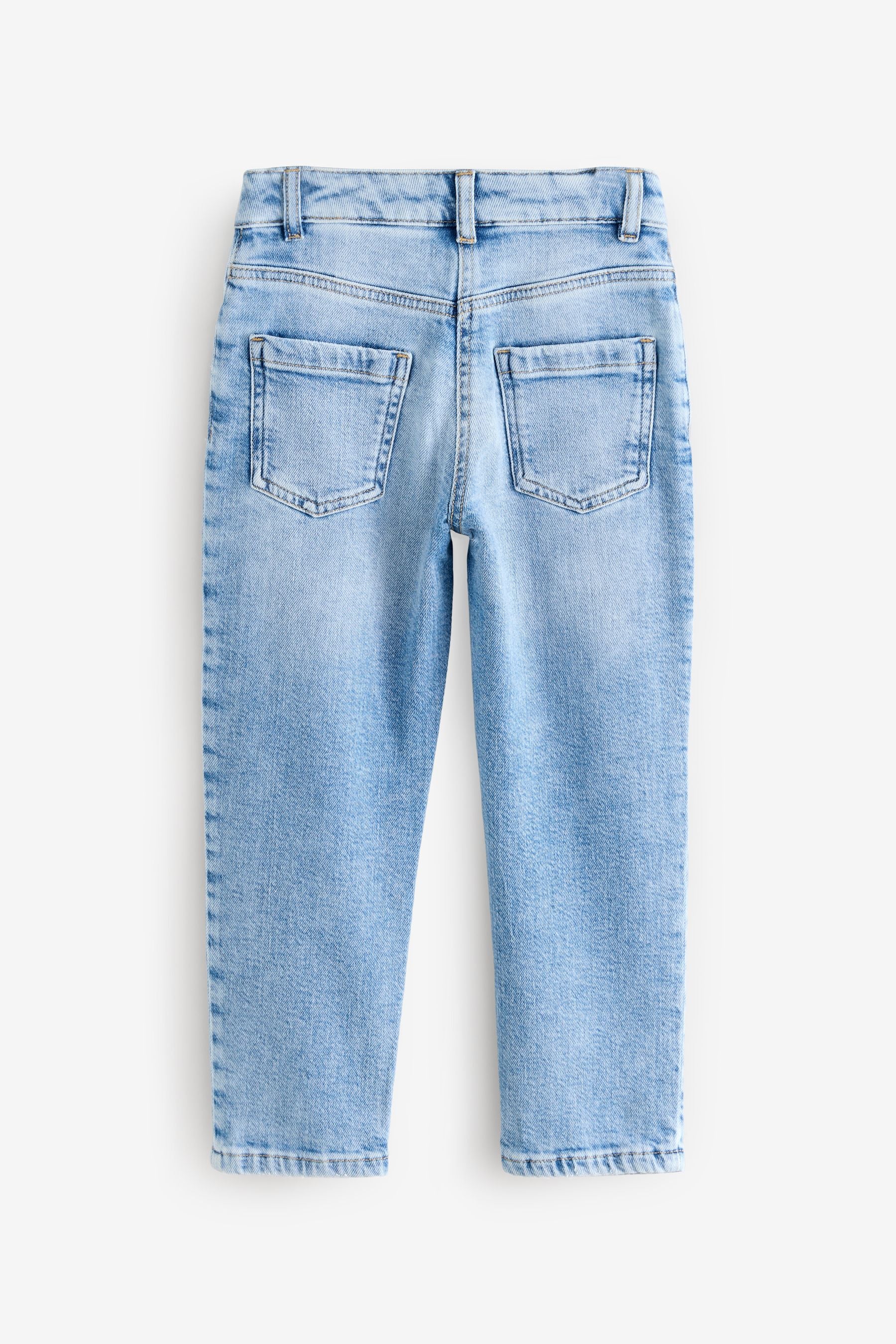 Light Blue Mom Jeans with Stretch (3-16yrs)