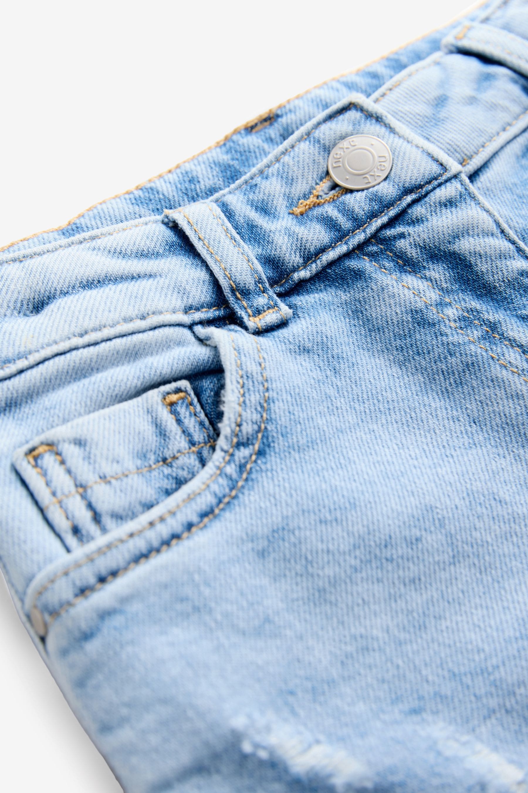 Light Blue Mom Jeans with Stretch (3-16yrs)