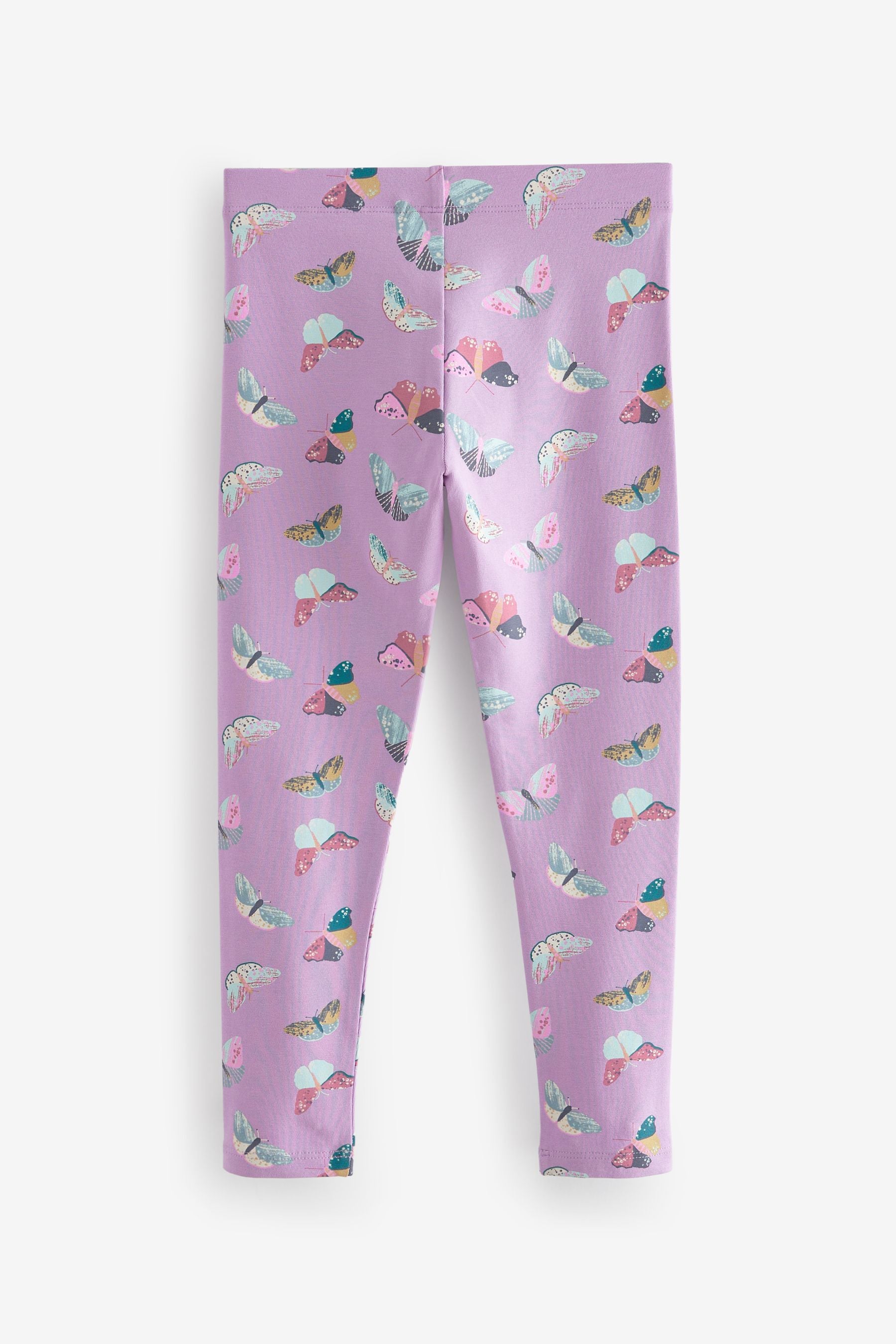 Pink Butterfly Printed Leggings (3-16yrs)