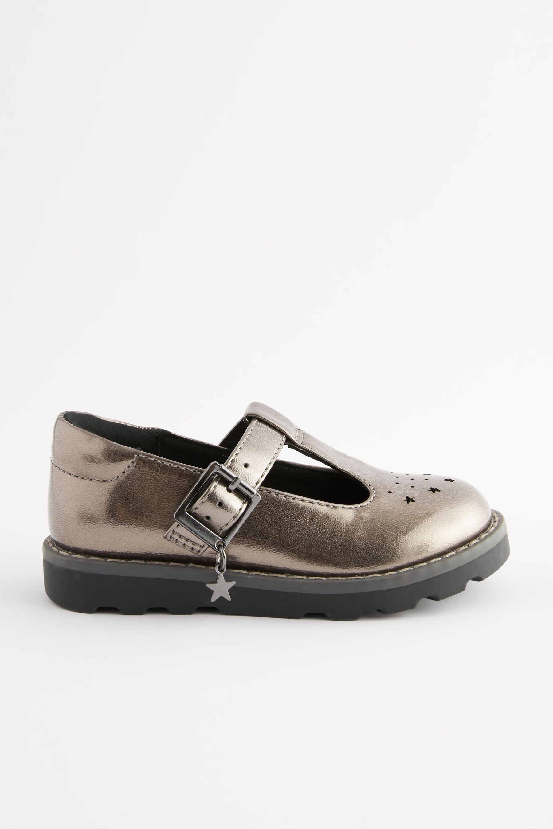 Silver T-Bar Shoes