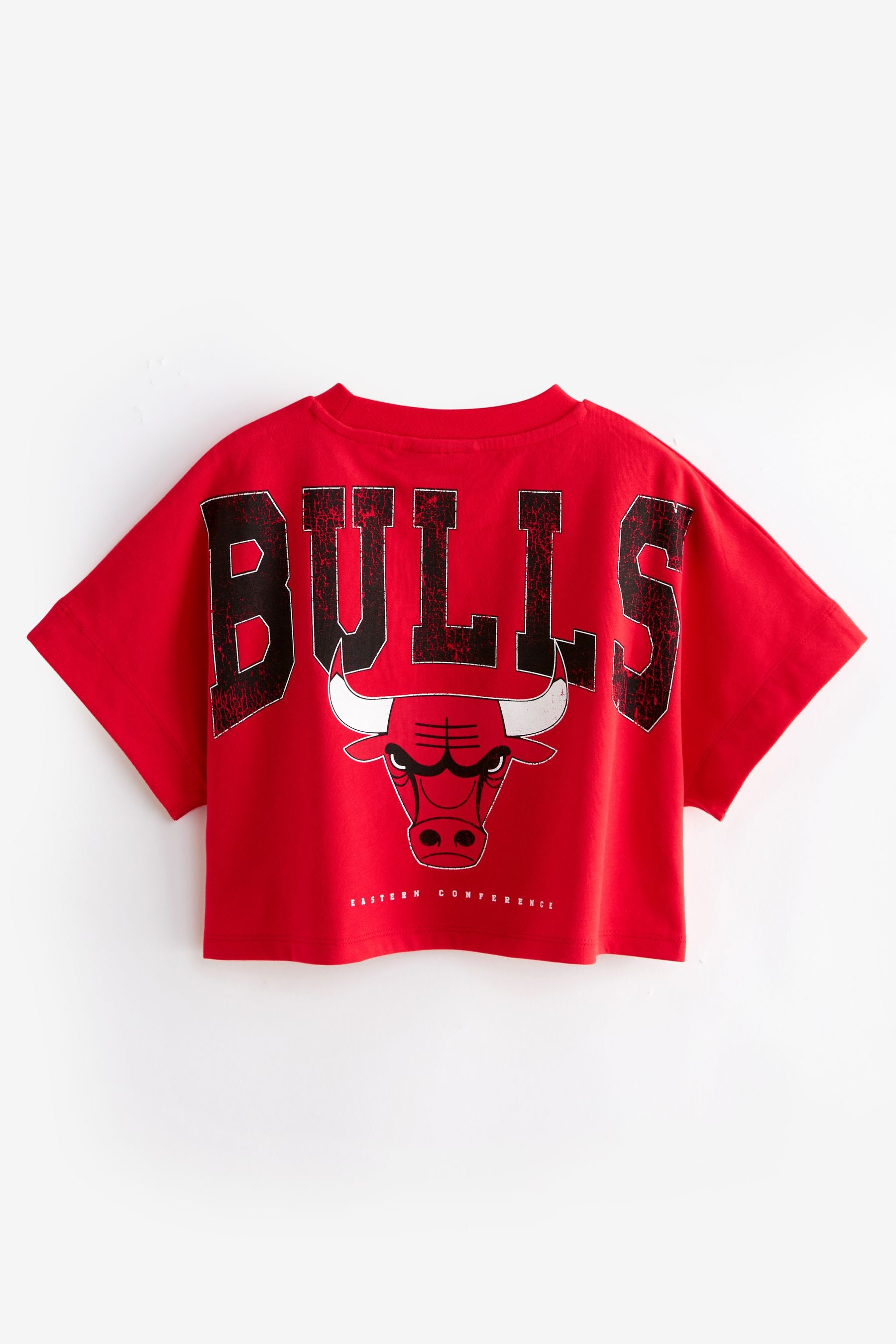 Red Chicago Bulls NBA Boxy Graphic T-Shirt (3-16yrs)