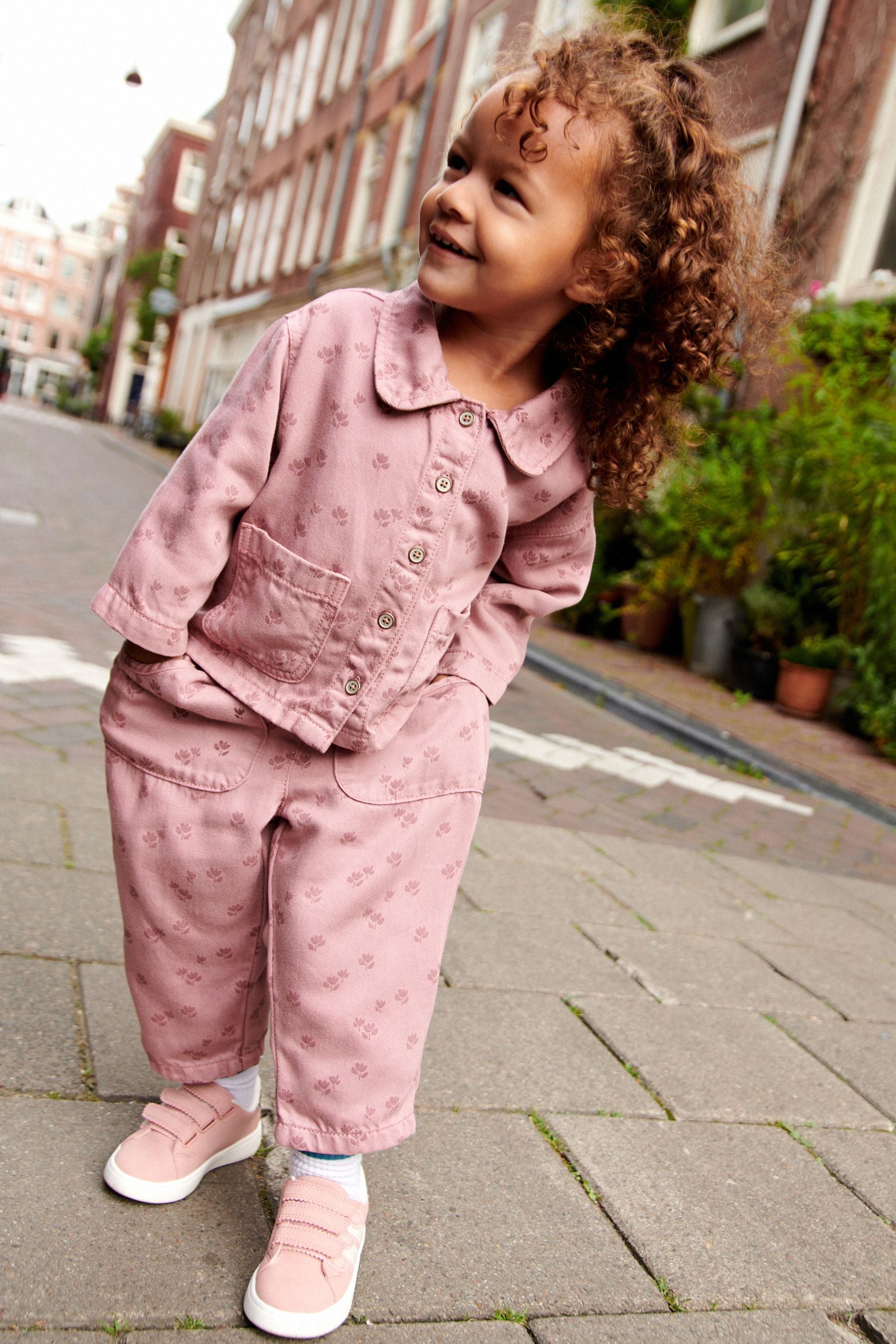 Pink Shirt And Trousers Set (3mths-7yrs)