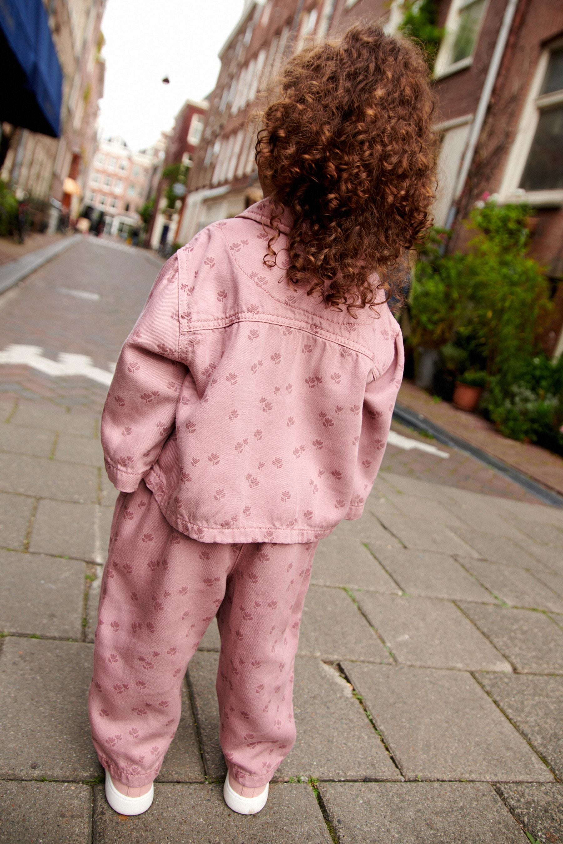 Pink Shirt And Trousers Set (3mths-7yrs)