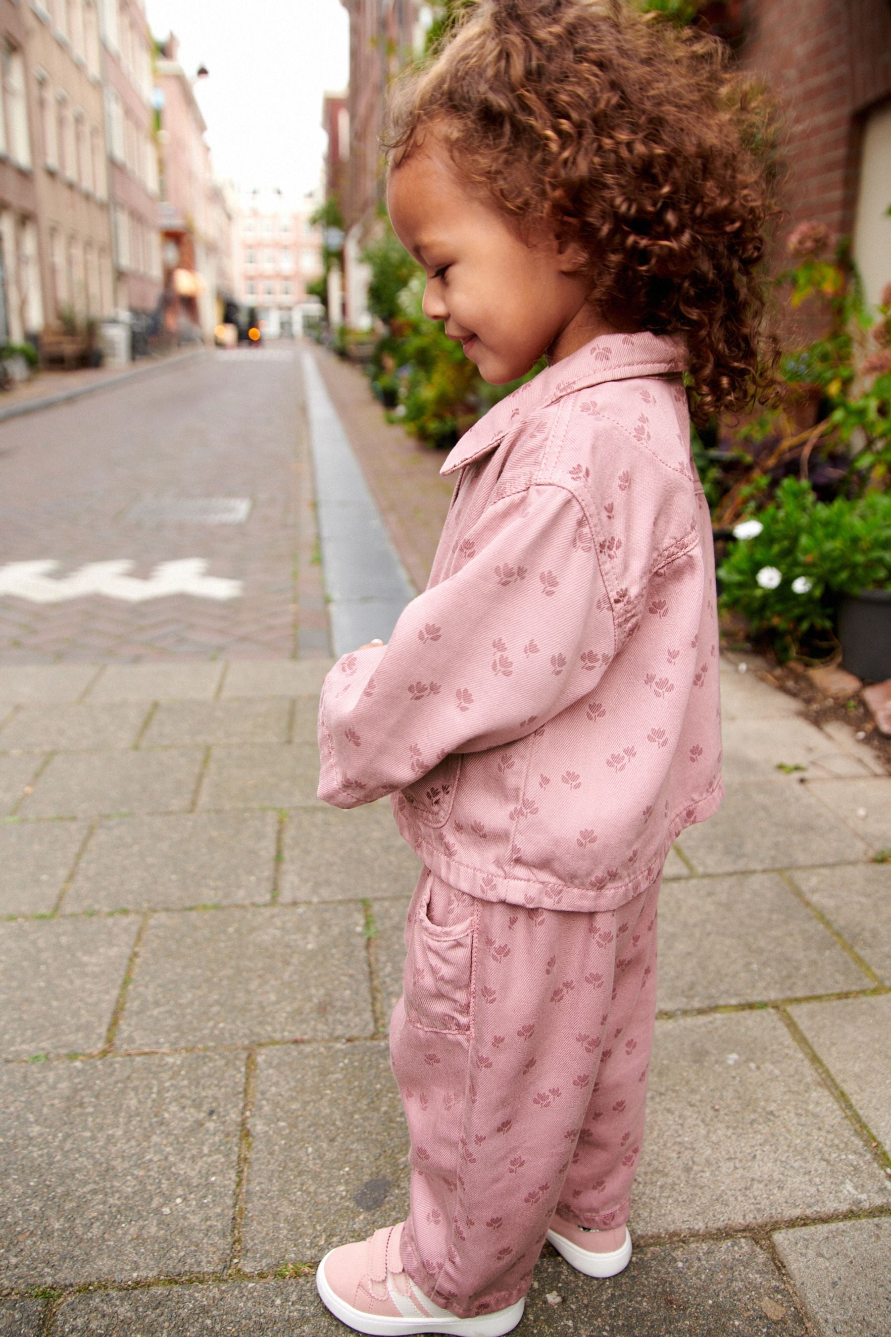 Pink Shirt And Trousers Set (3mths-7yrs)