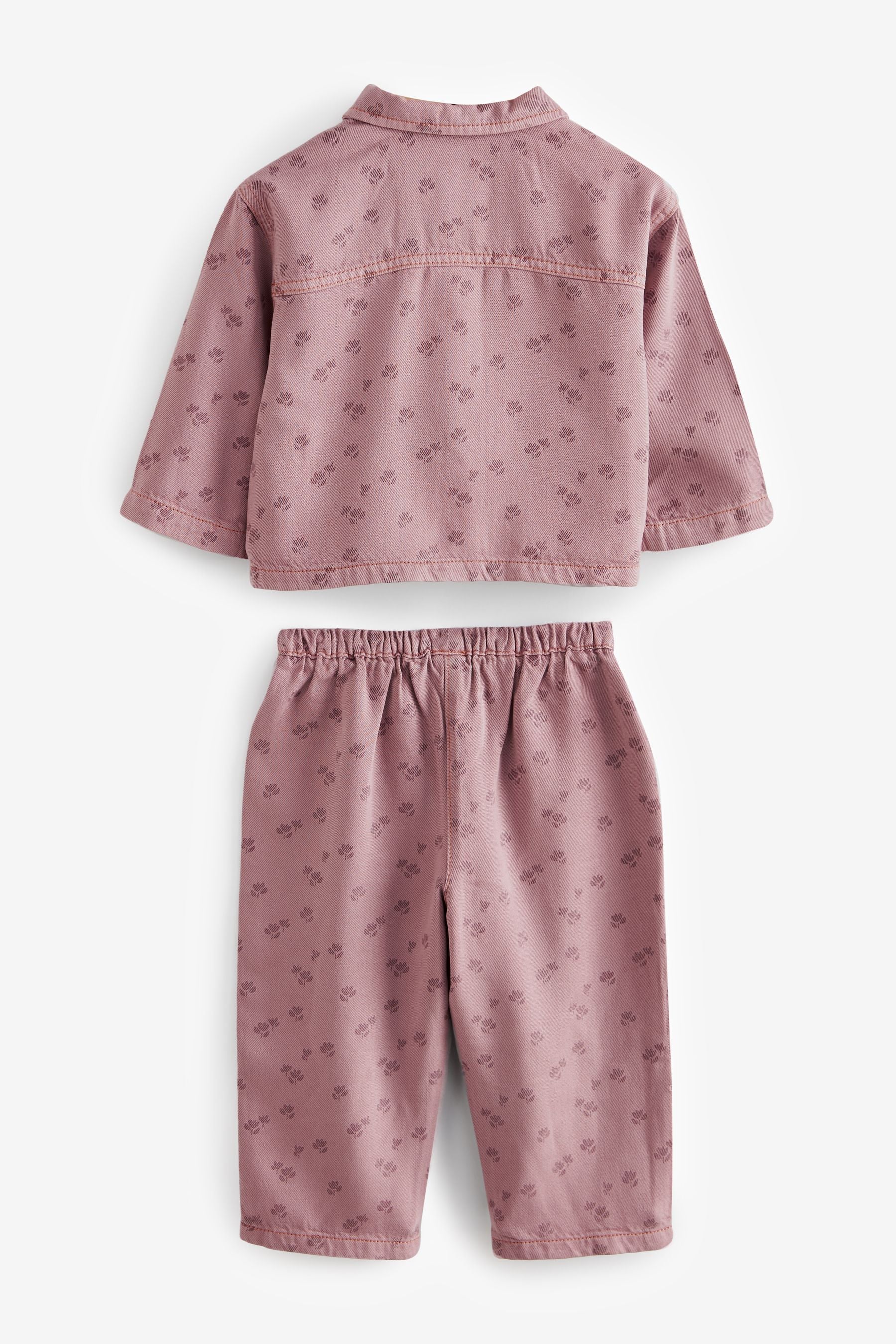 Pink Shirt And Trousers Set (3mths-7yrs)