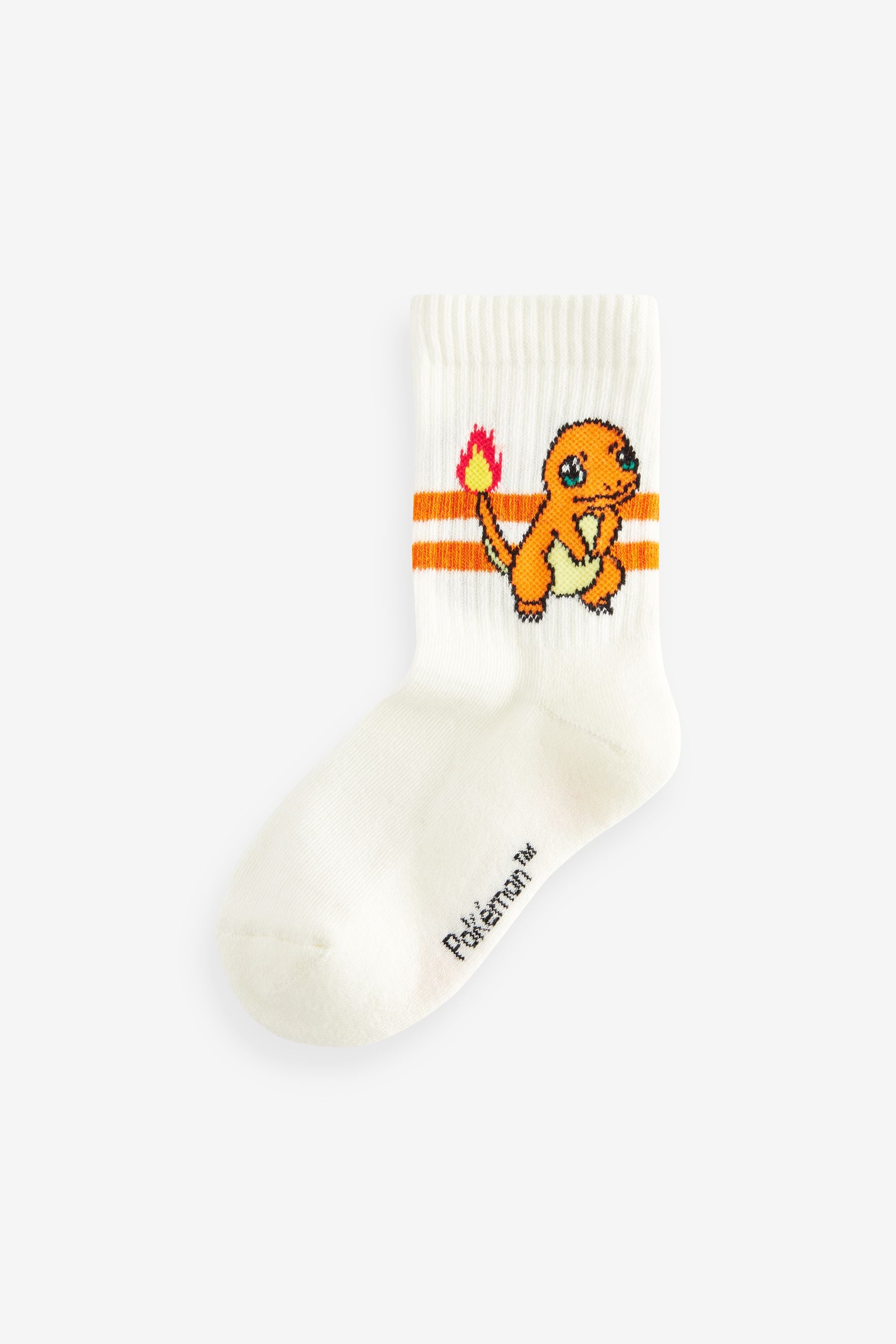 White Pokemon Socks 3 Pack