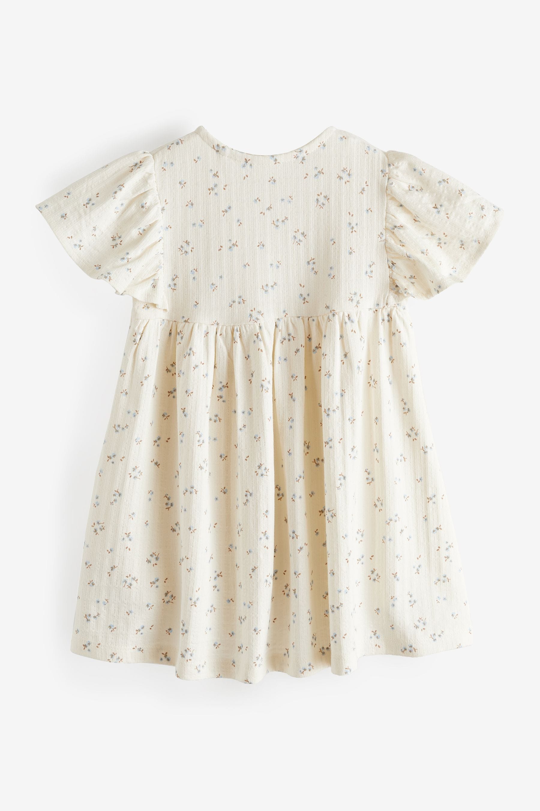 Cream Wrap Jersey Dress (3mths-7yrs)