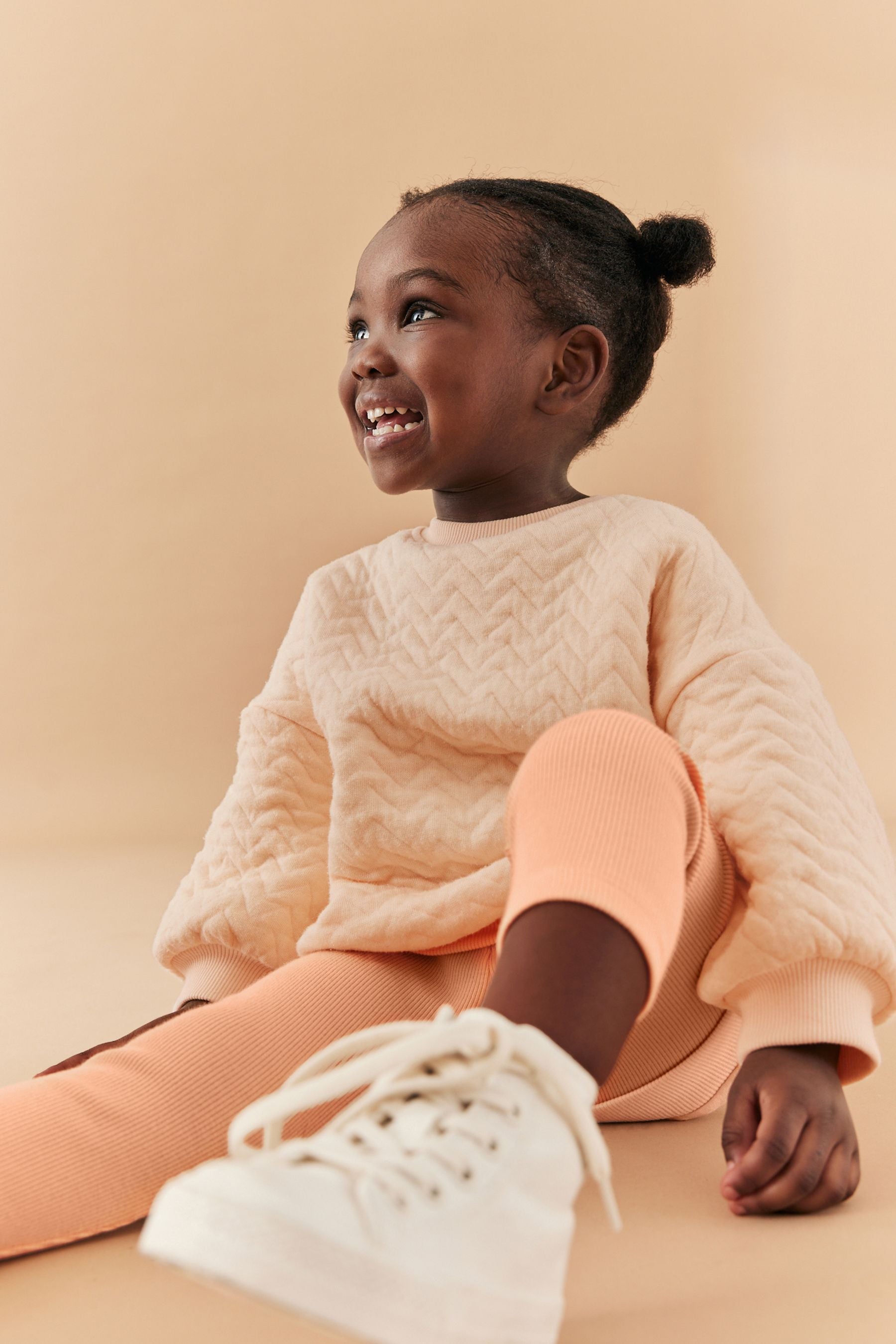 Coral/Pink Quilted Sweat and Leggings Set (3mths-7yrs)