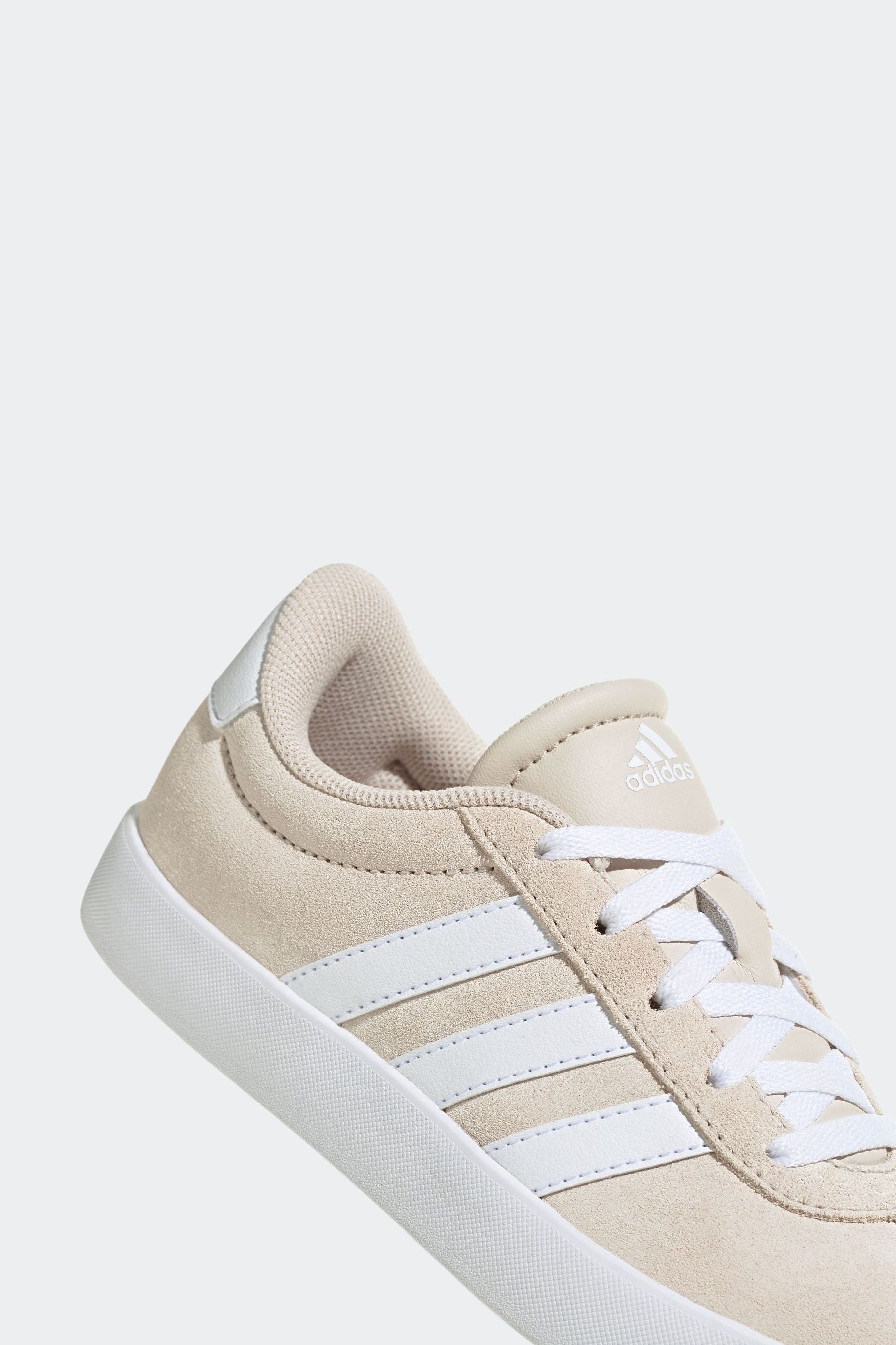 Beige adidas Junior Sportswear VL Court Trainers