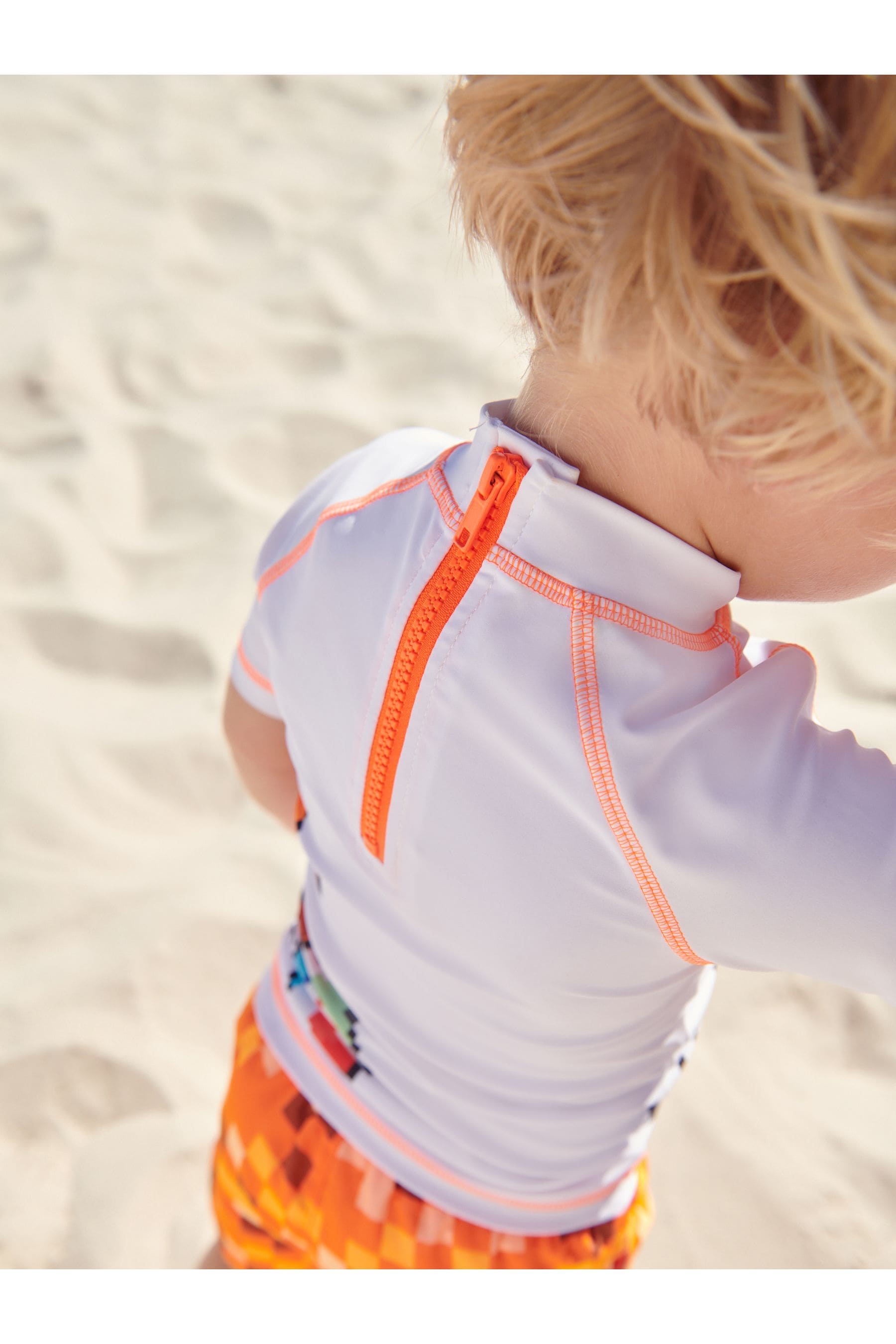 Orange Octopus Sunsafe Top and Shorts Set (3mths-7yrs)