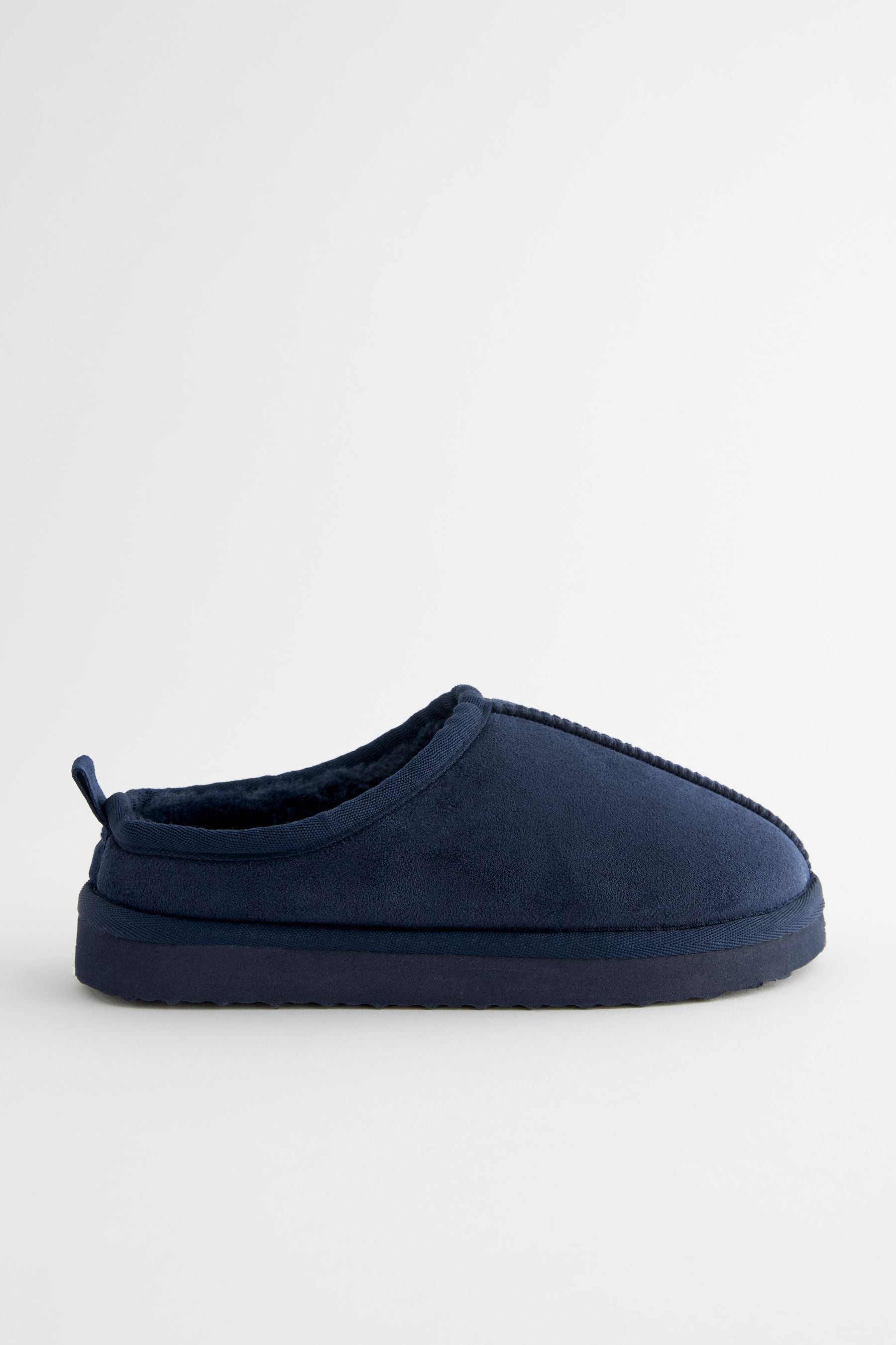 Navy Blue Cosy Mule Slippers