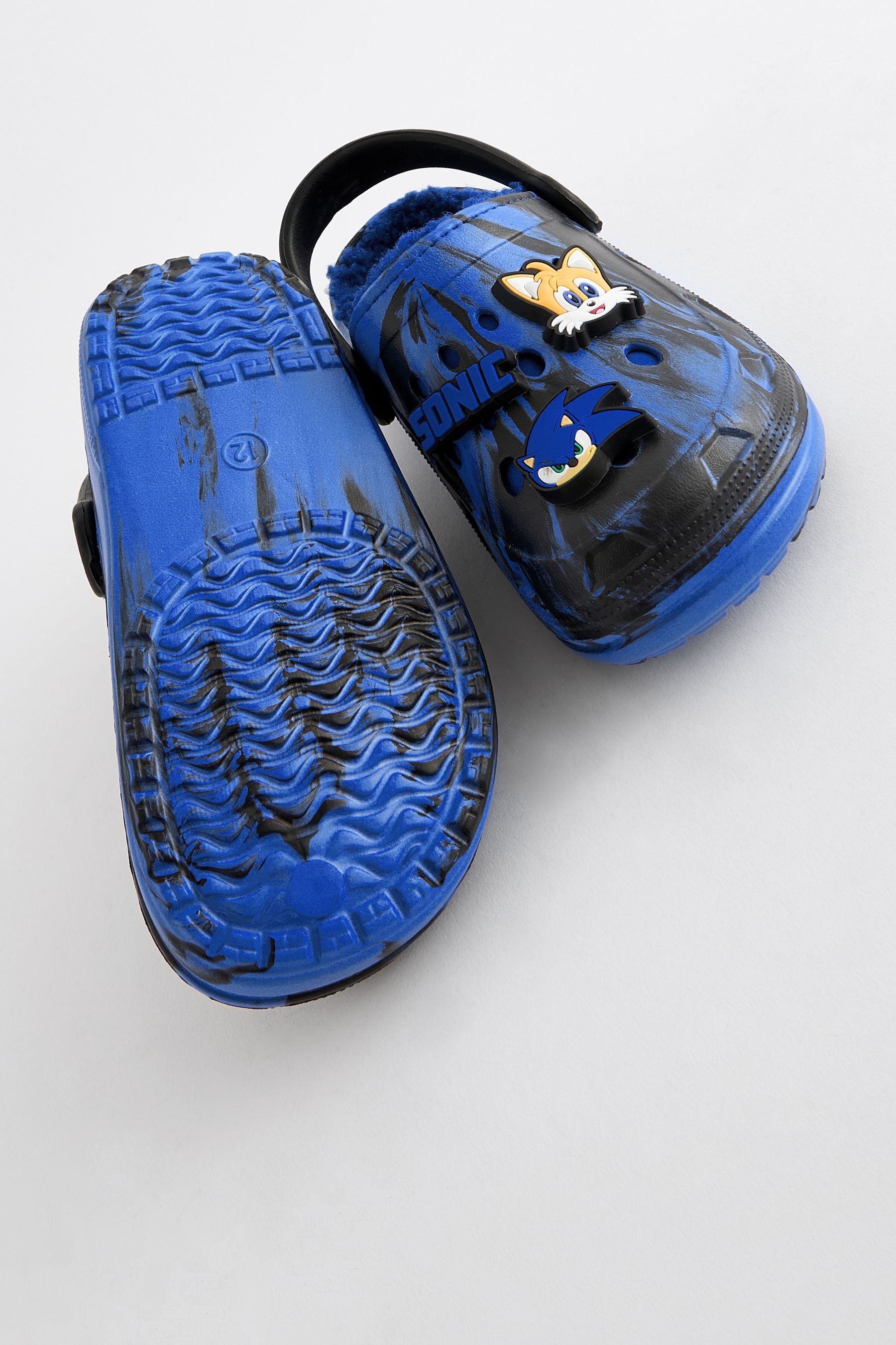 Blue/Black Sonic Slipper Clogs