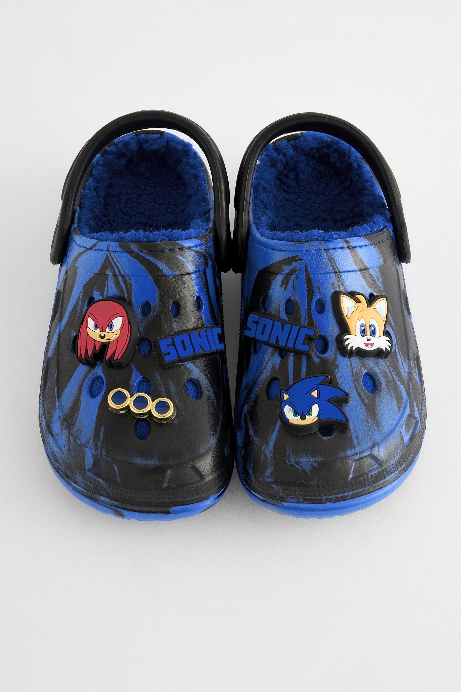 Blue/Black Sonic Slipper Clogs