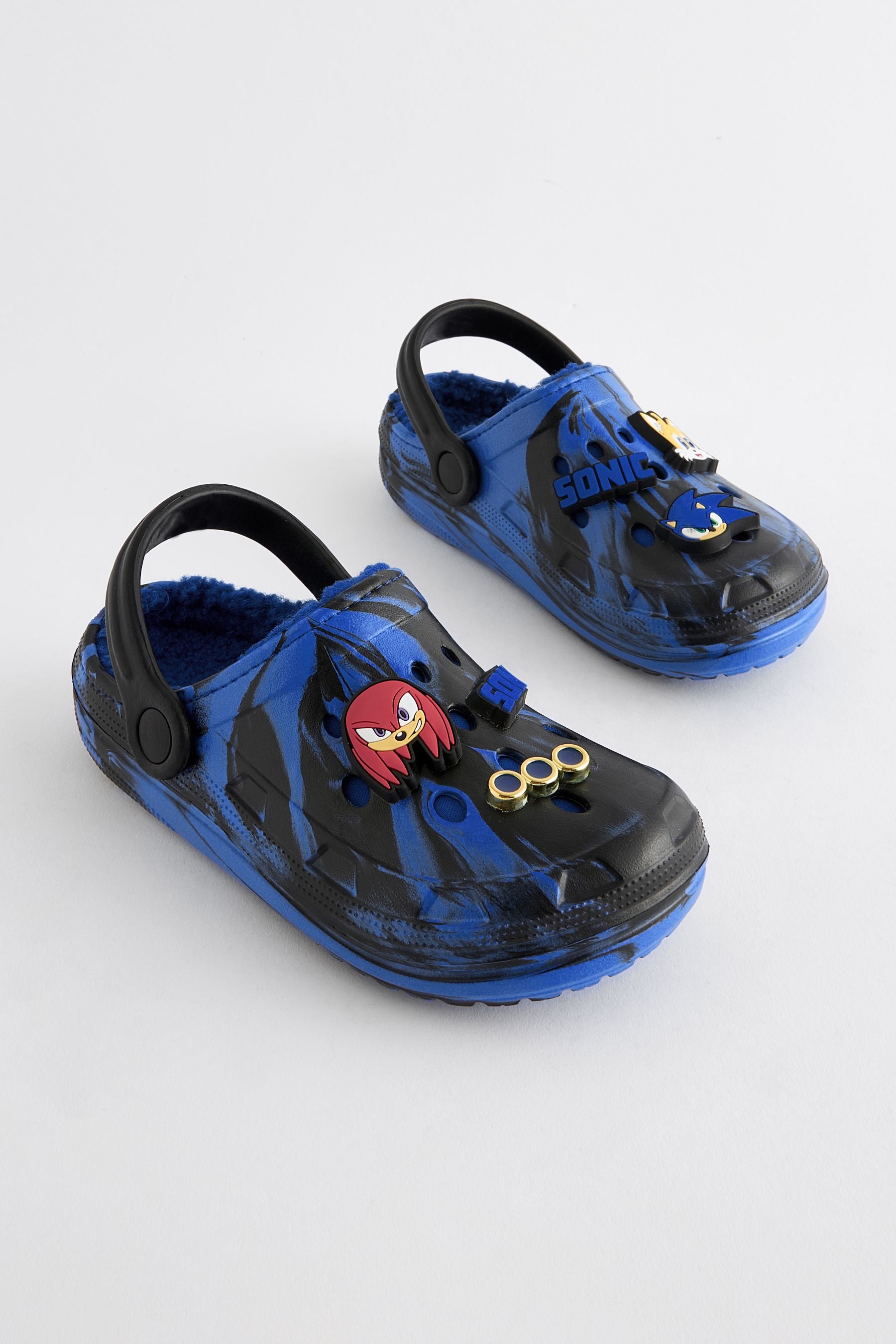 Blue/Black Sonic Slipper Clogs