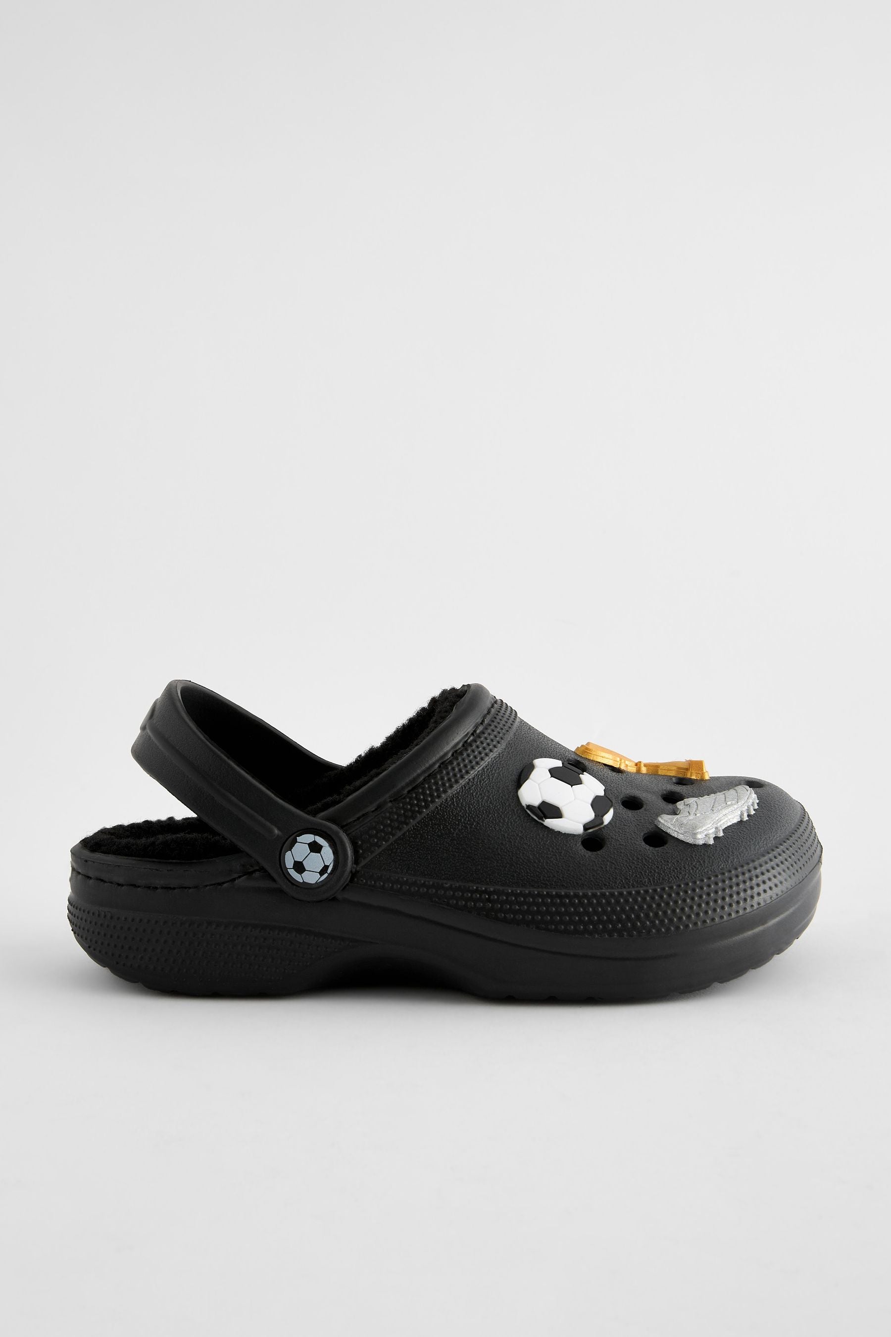 Black Football Slippers Clogs