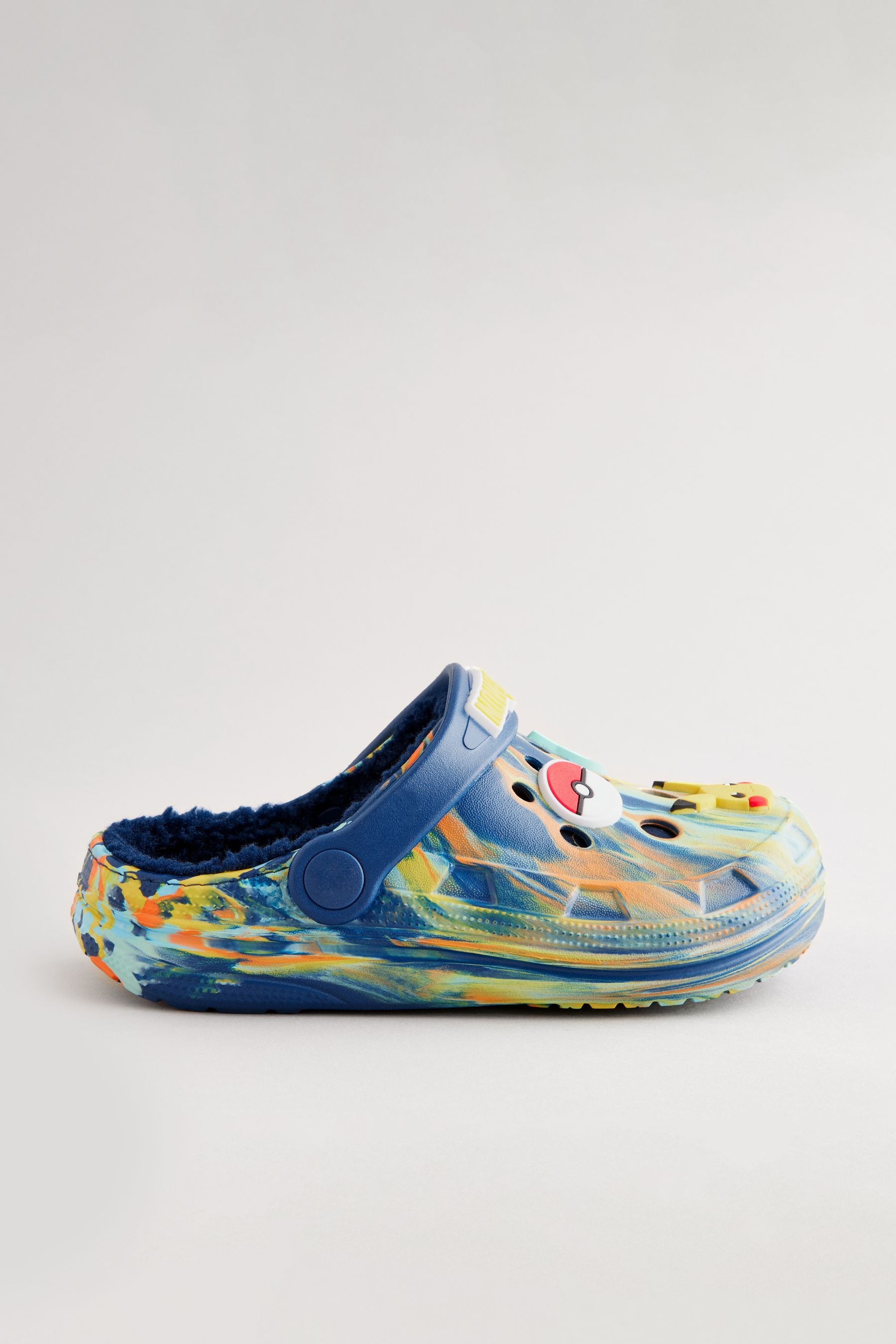 Blue Marble Pokemon Warm Lined Slipper Clog