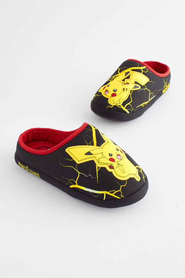 Black Pokemon Mule Slippers