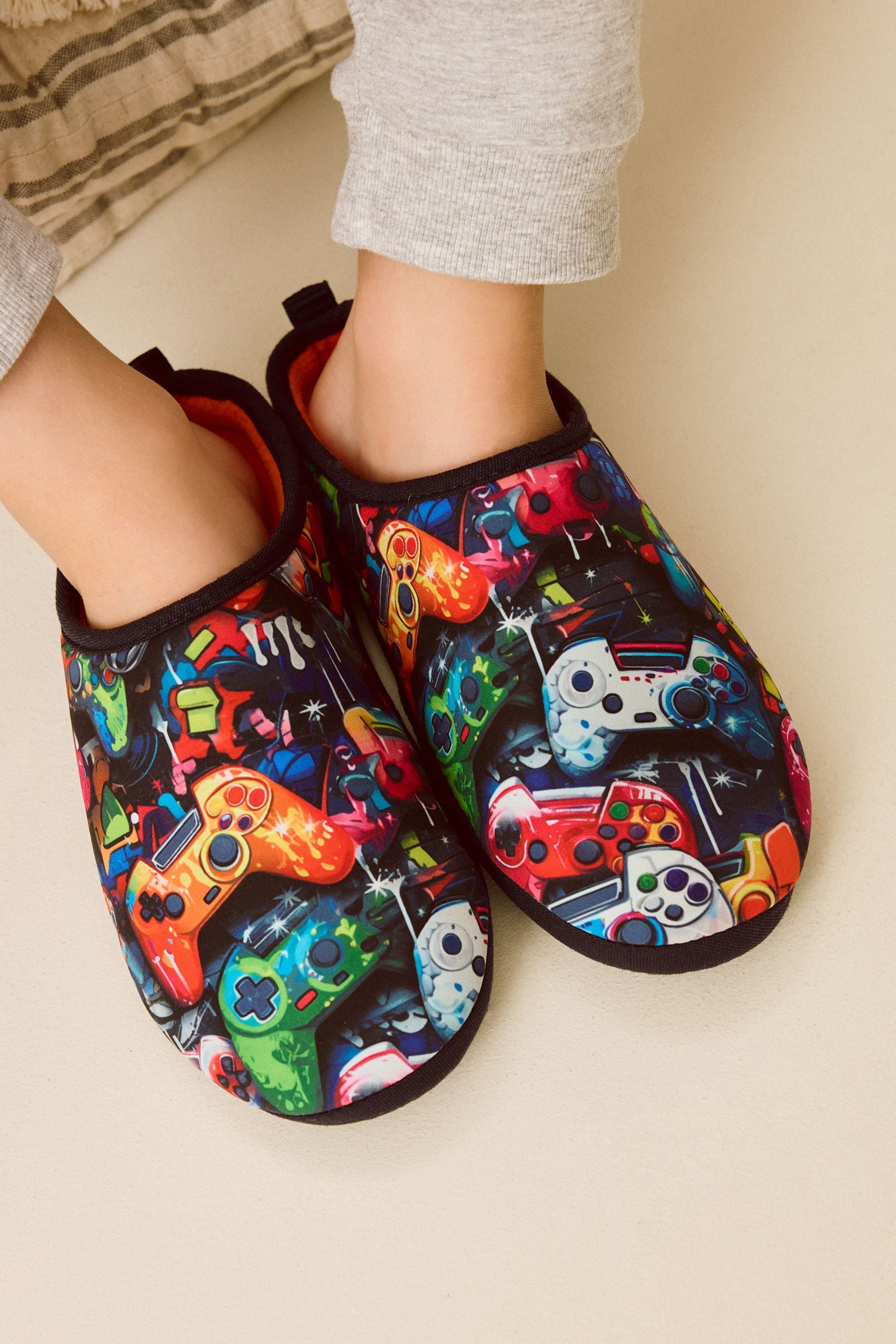 Bright Gamer Warm Lined Mule Slippers