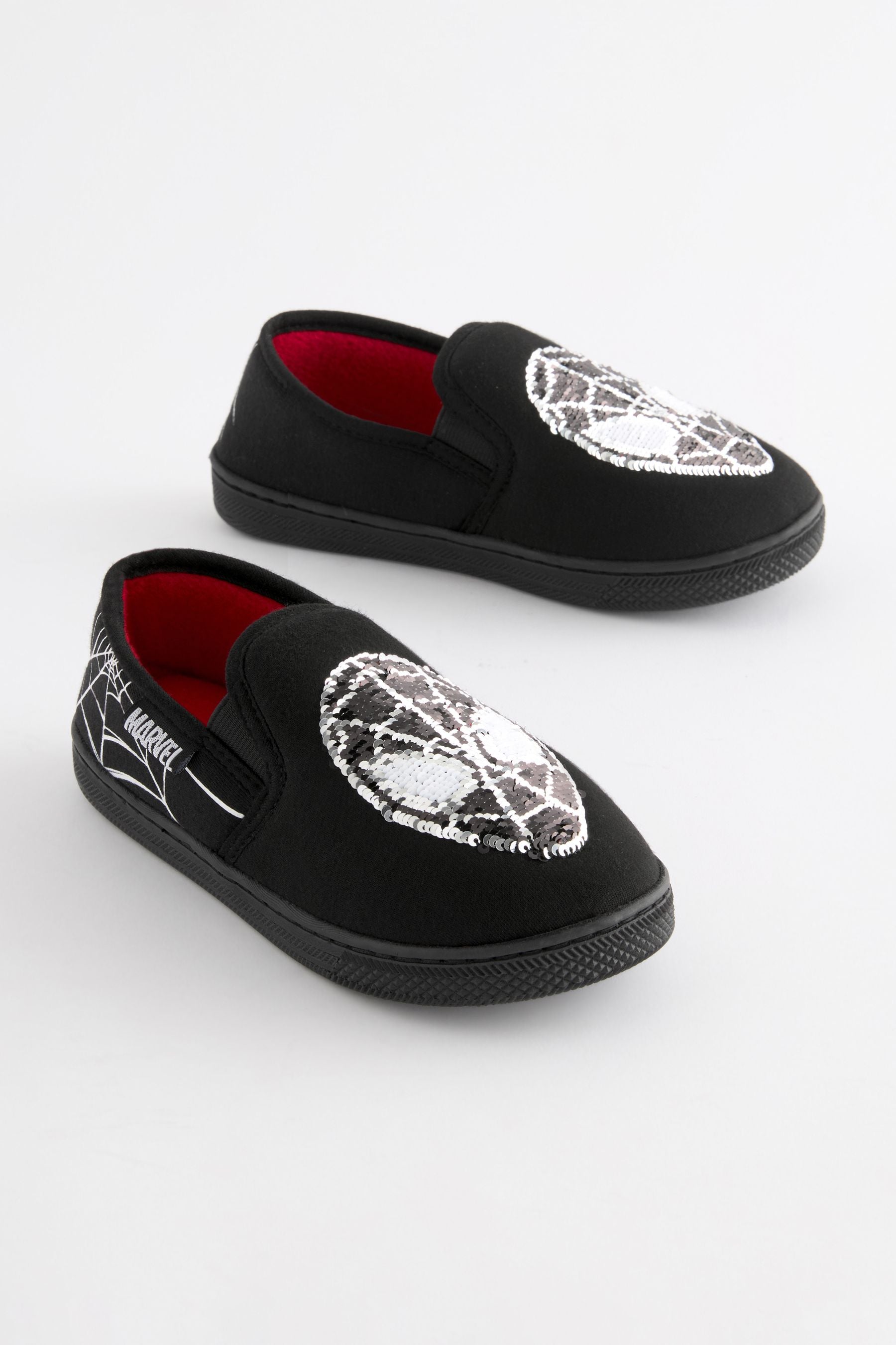 Black Spider-Man Cupsole Slippers