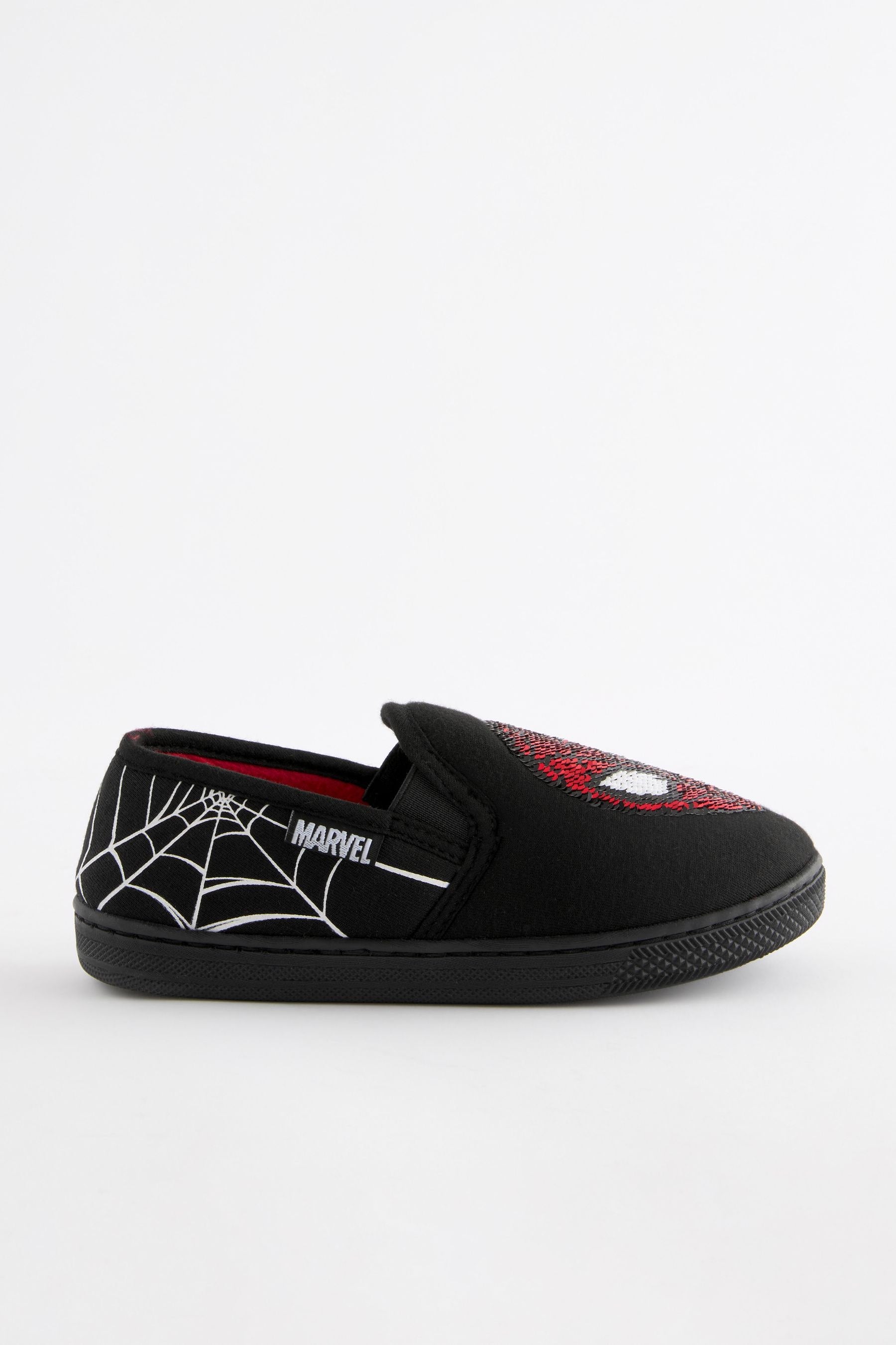 Black Spider-Man Cupsole Slippers