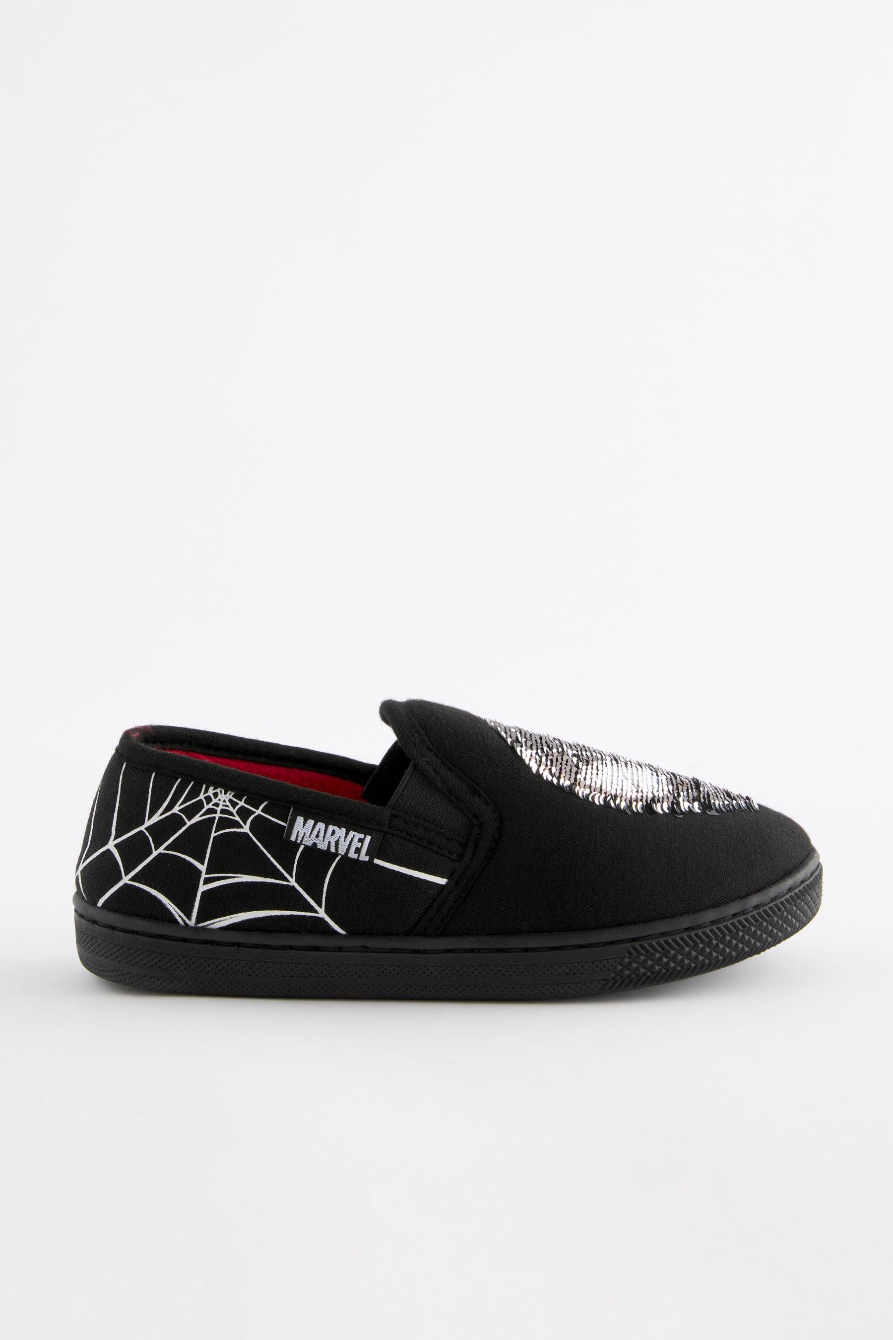 Black Spider-Man Cupsole Slippers