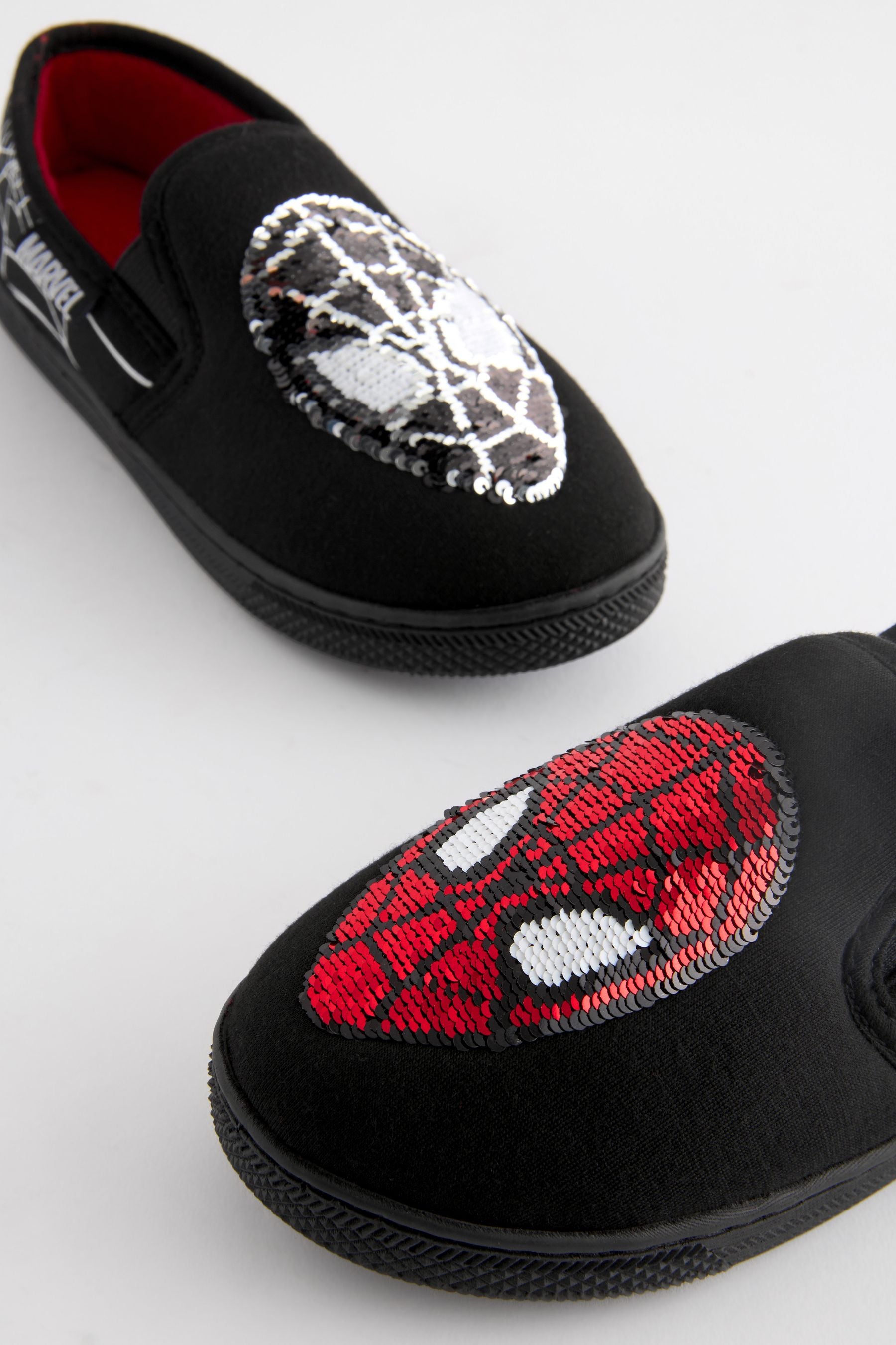 Black Spider-Man Cupsole Slippers