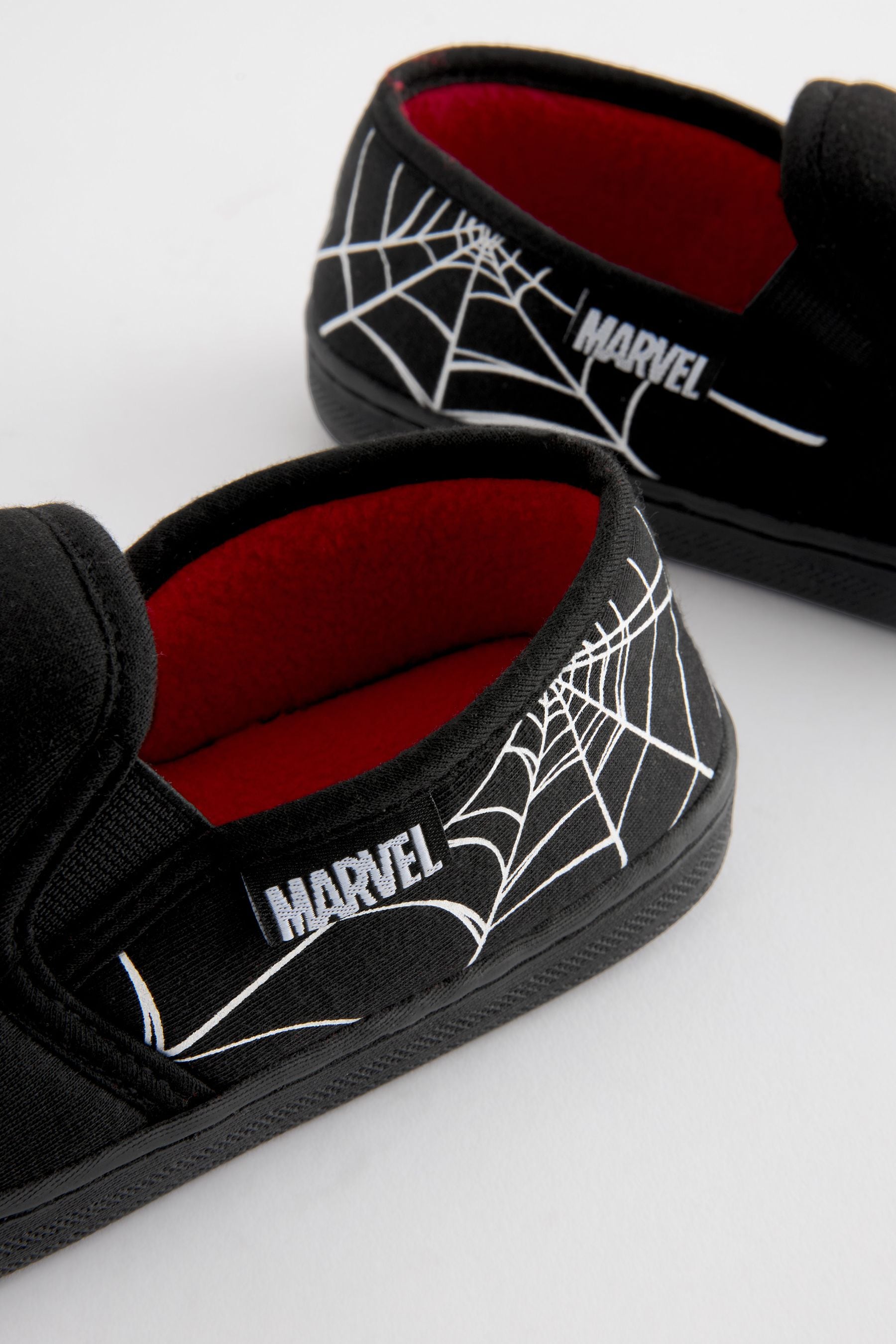 Black Spider-Man Cupsole Slippers