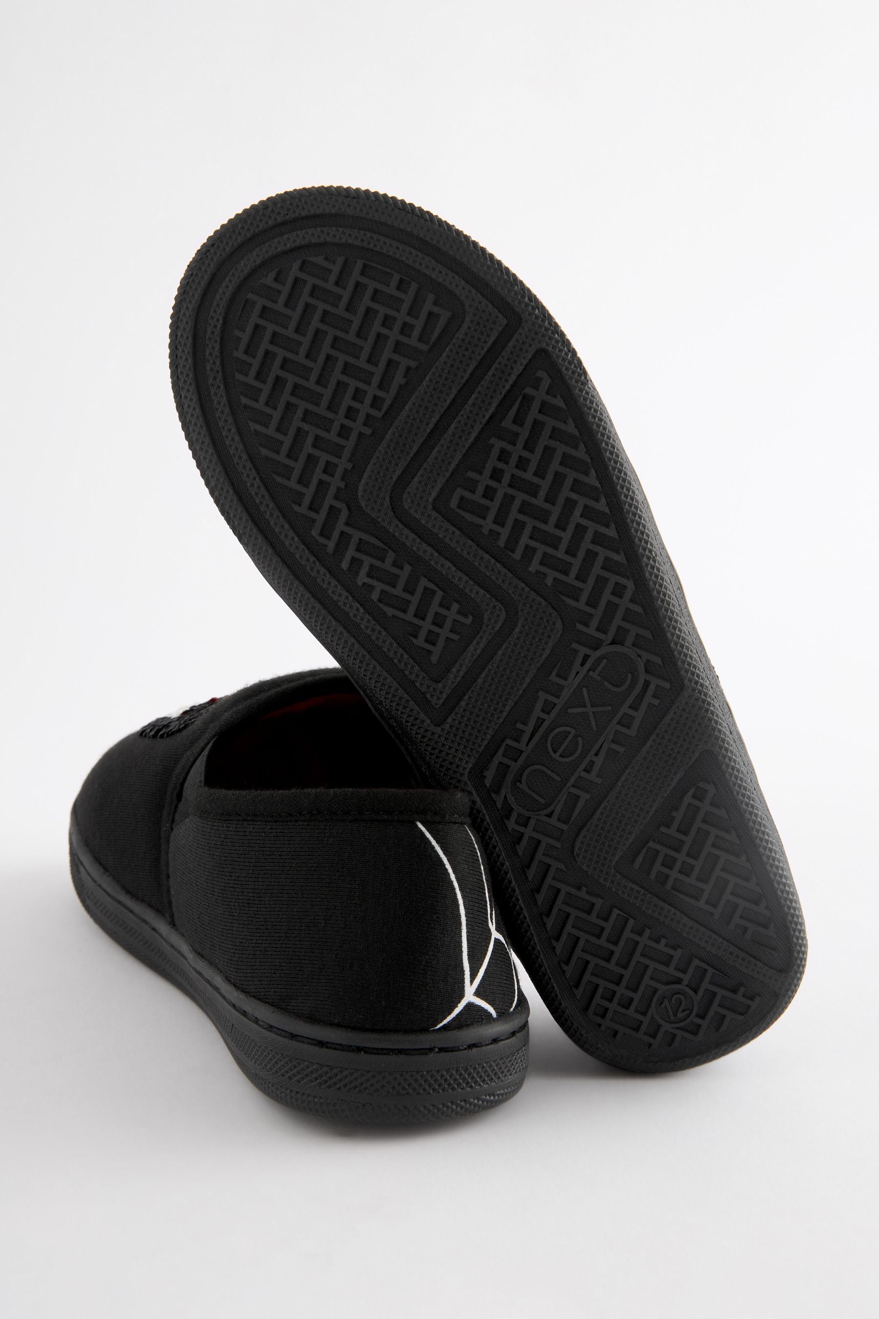 Black Spider-Man Cupsole Slippers