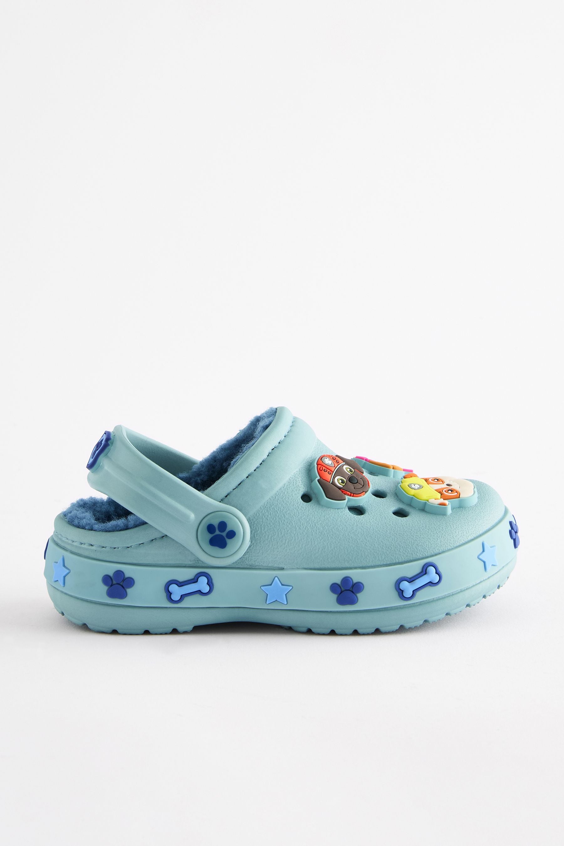 Blue Borg Fleece Lined PAW Patrol Slipper Clogs