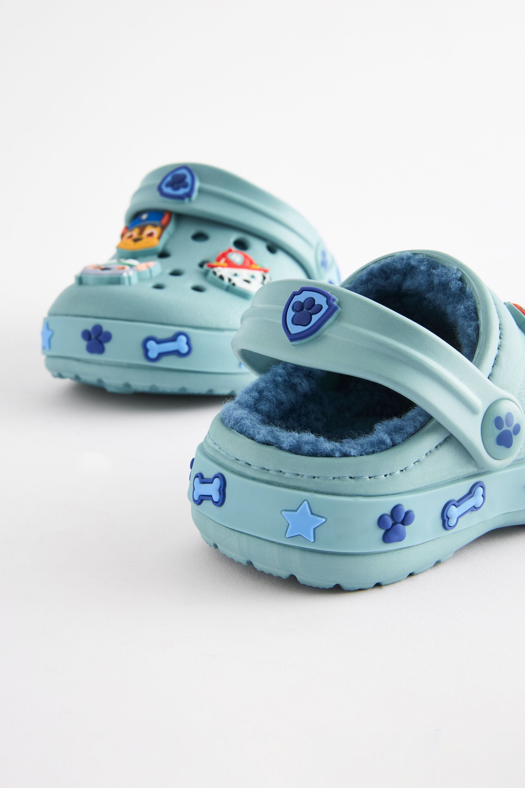 Blue Borg Fleece Lined PAW Patrol Slipper Clogs