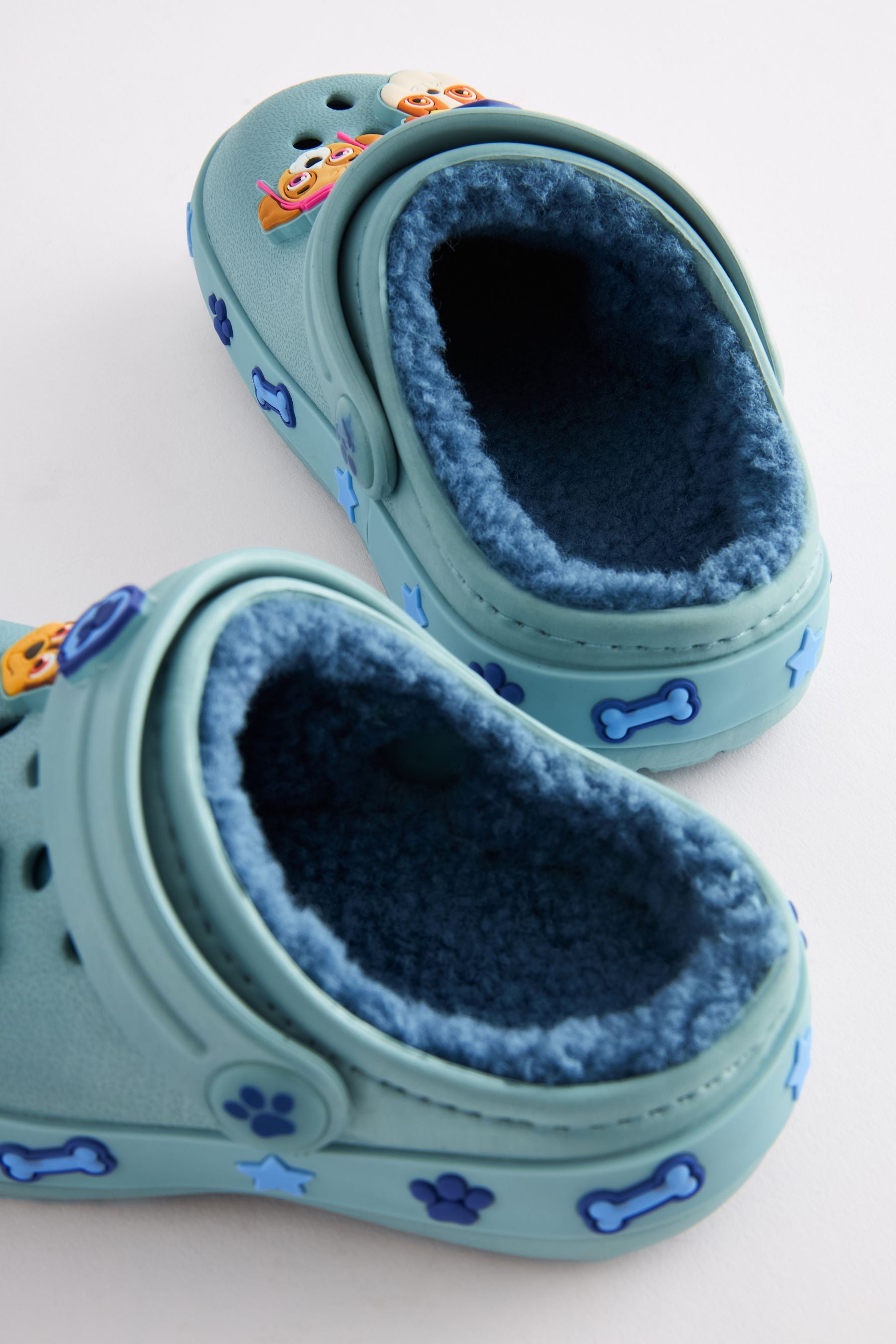 Blue Borg Fleece Lined PAW Patrol Slipper Clogs