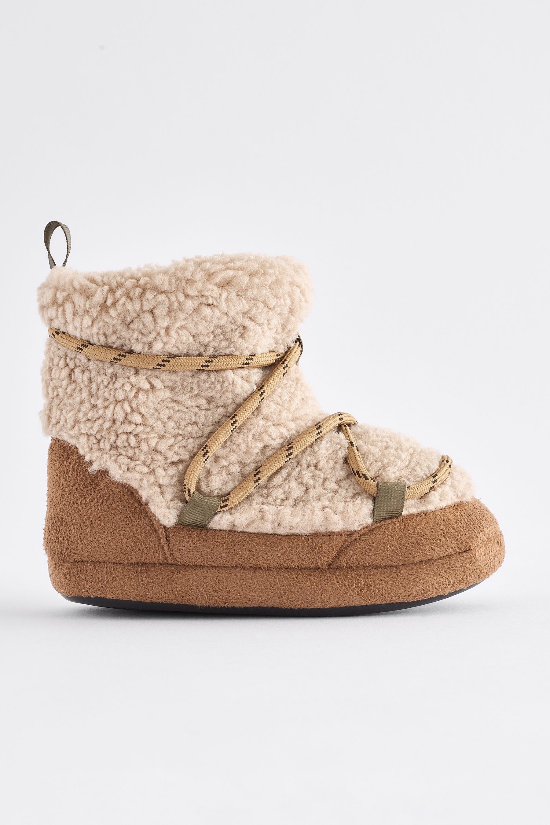 Neutral Borg Slipper Boots