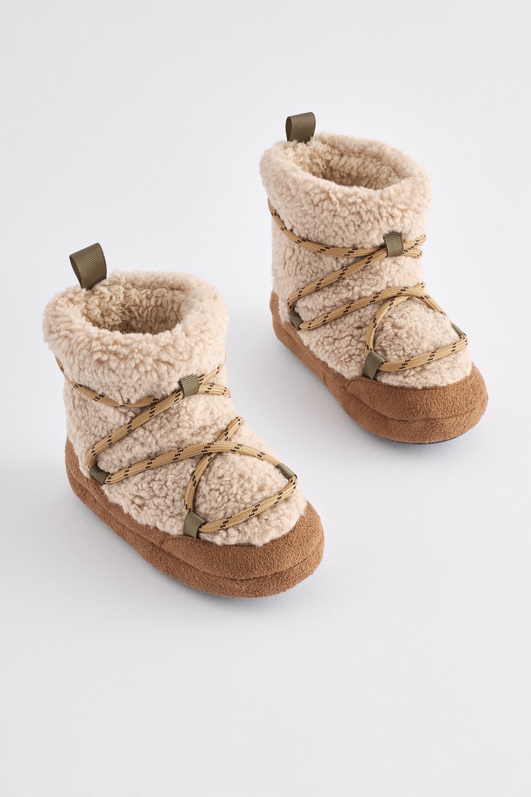 Neutral Borg Slipper Boots