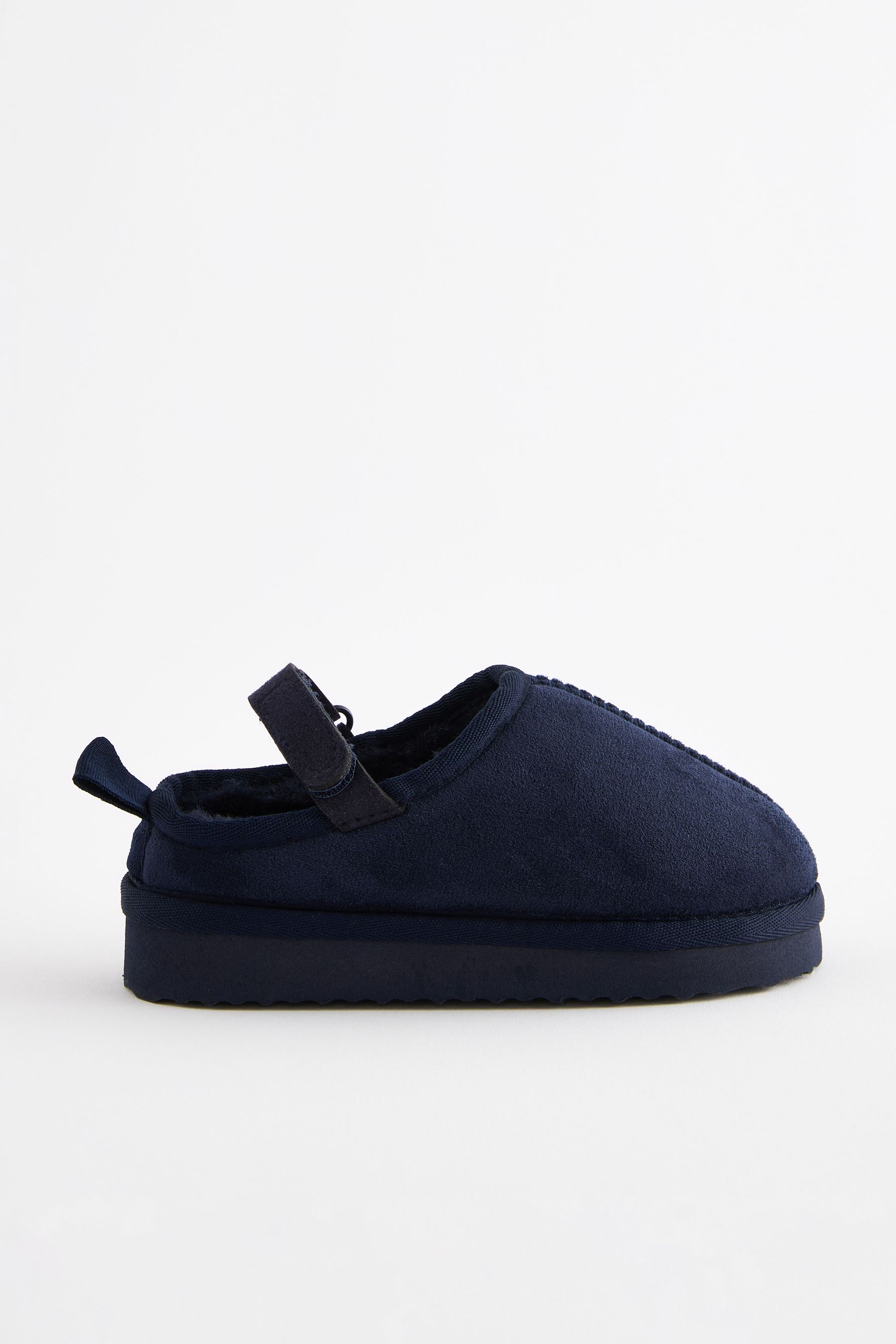 Navy Blue Cosy Slipper Mules