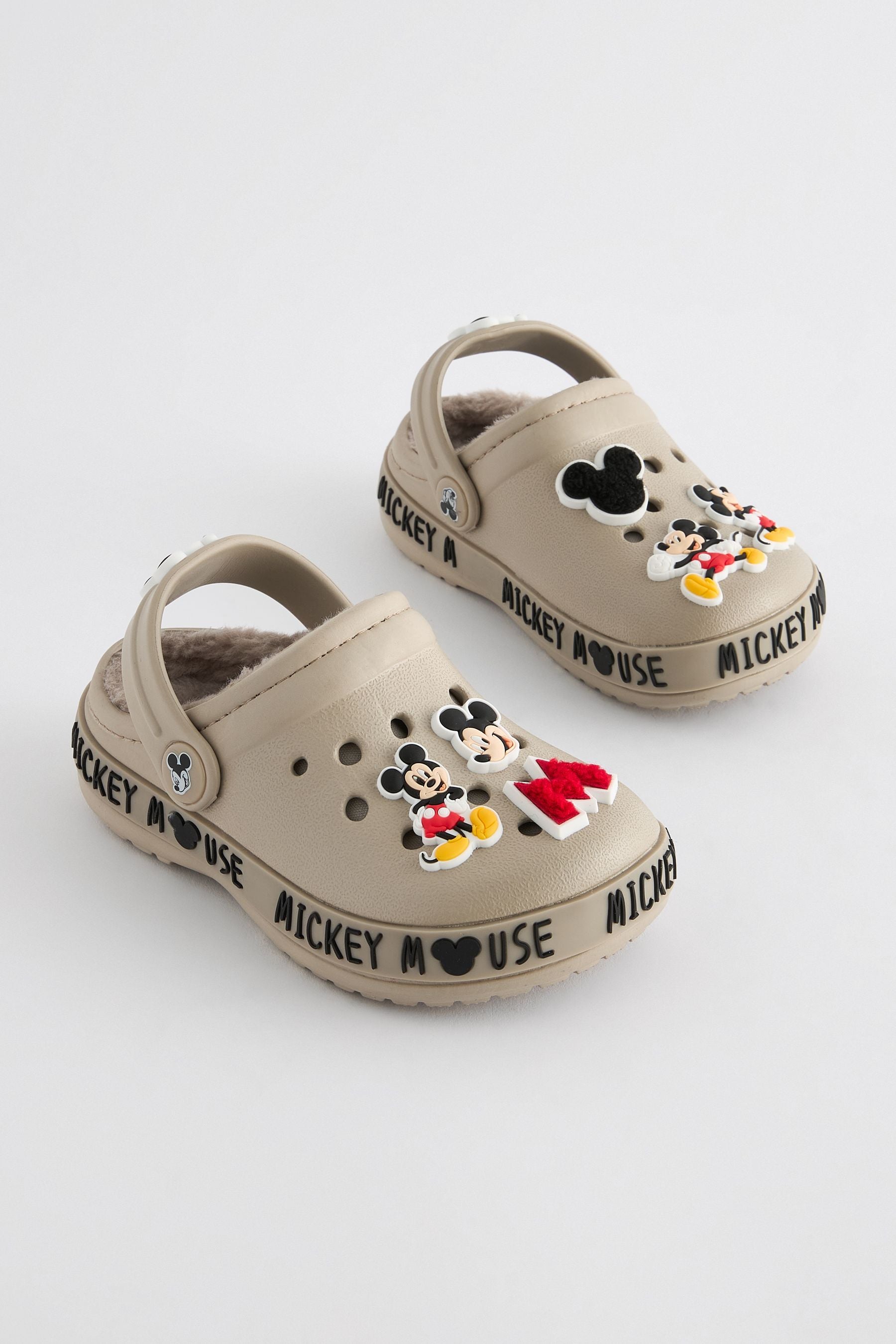 Neutral Mickey Mouse Slipper Clogs