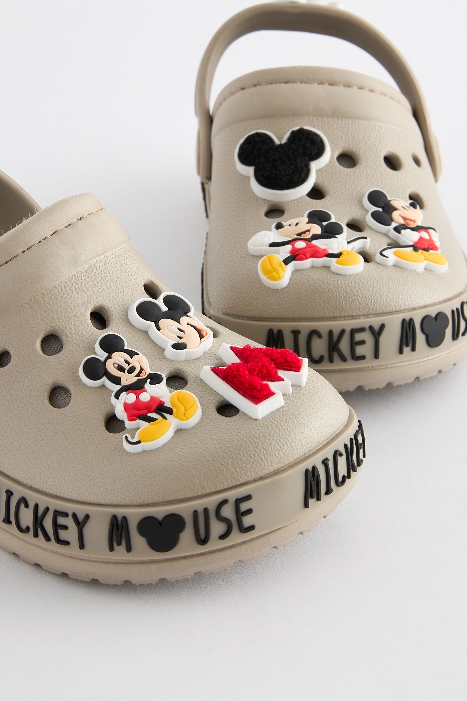 Neutral Mickey Mouse Slipper Clogs