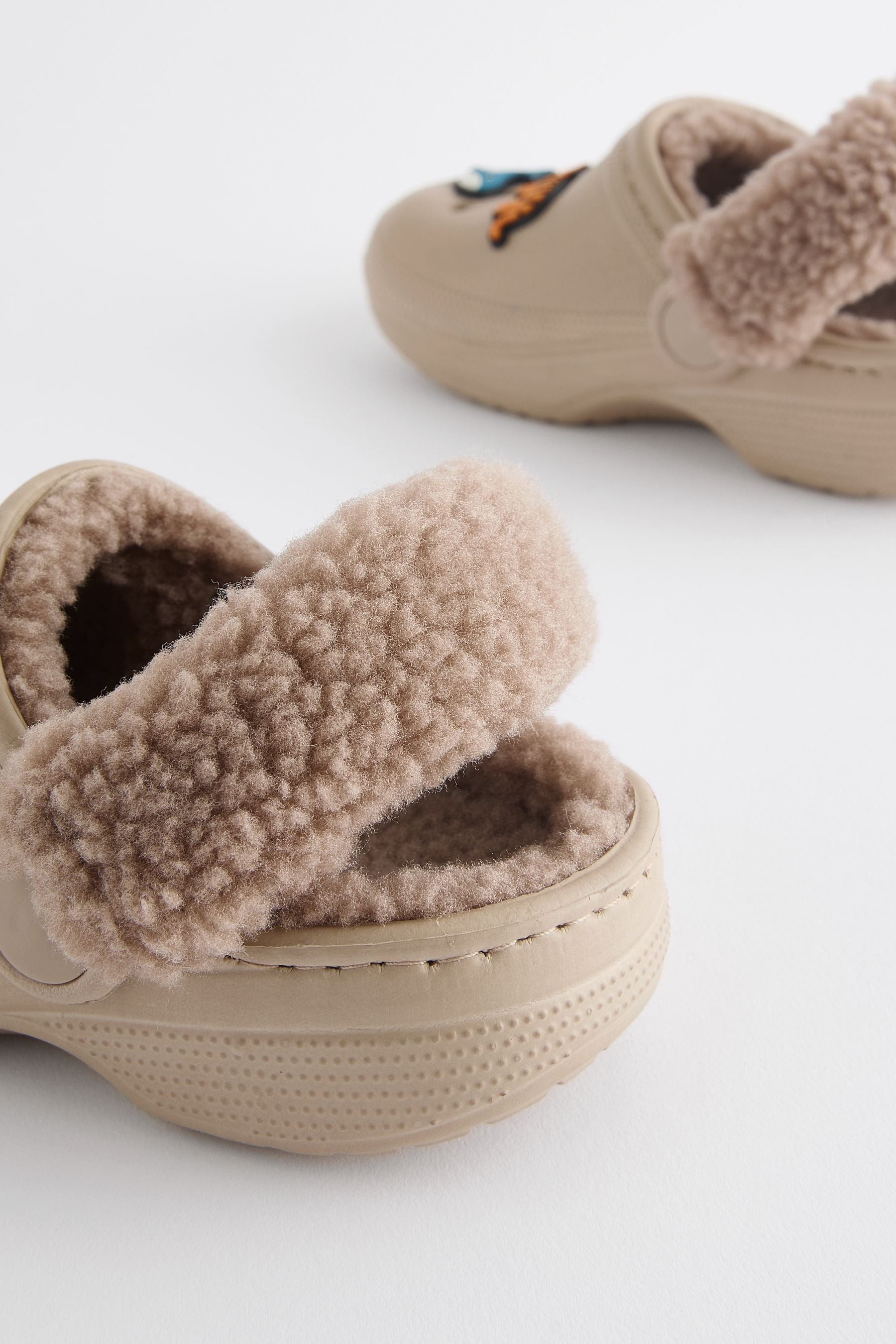 Neutral Lined Clog Slippers