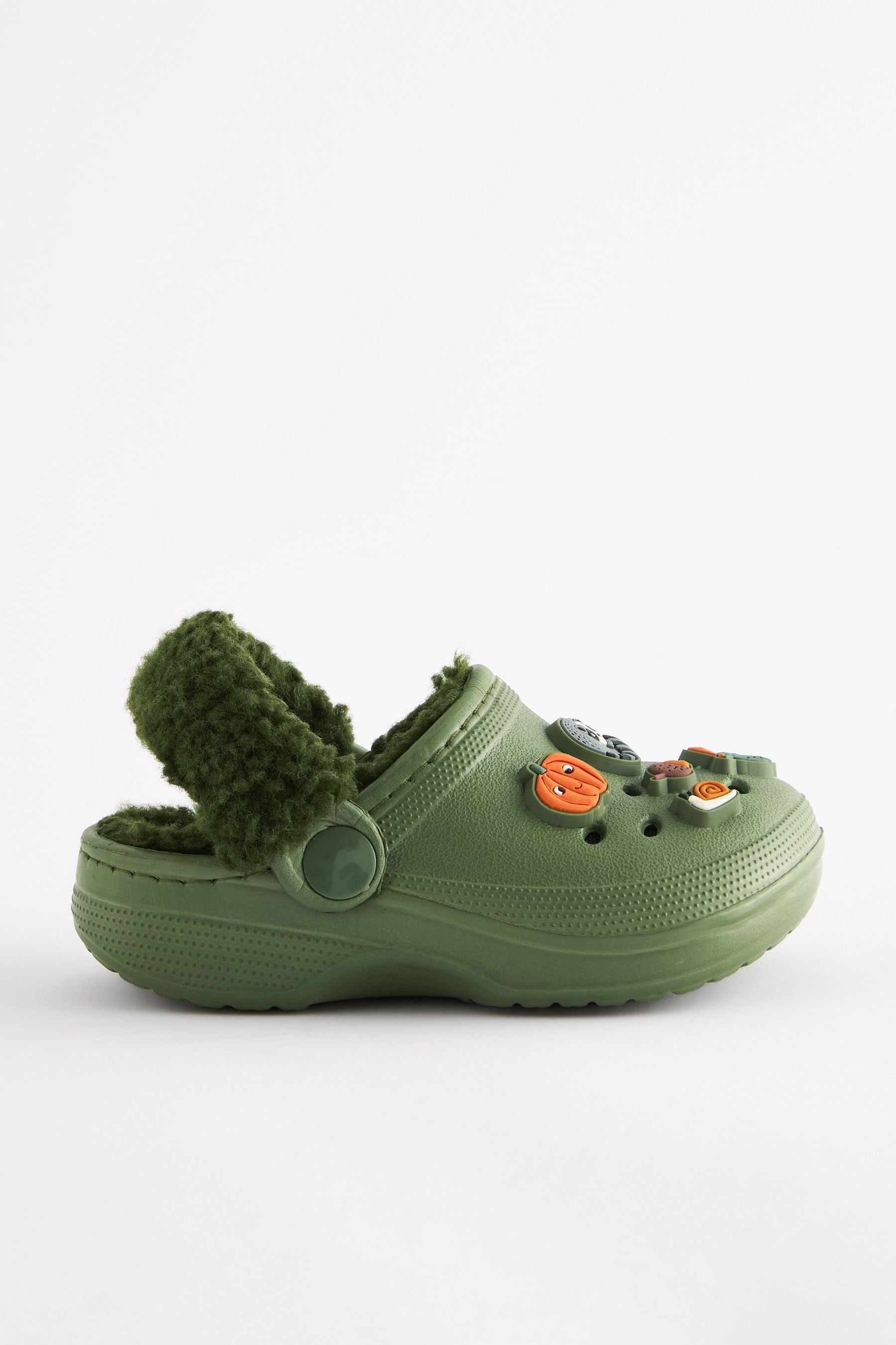 Green Lined Clog Slippers