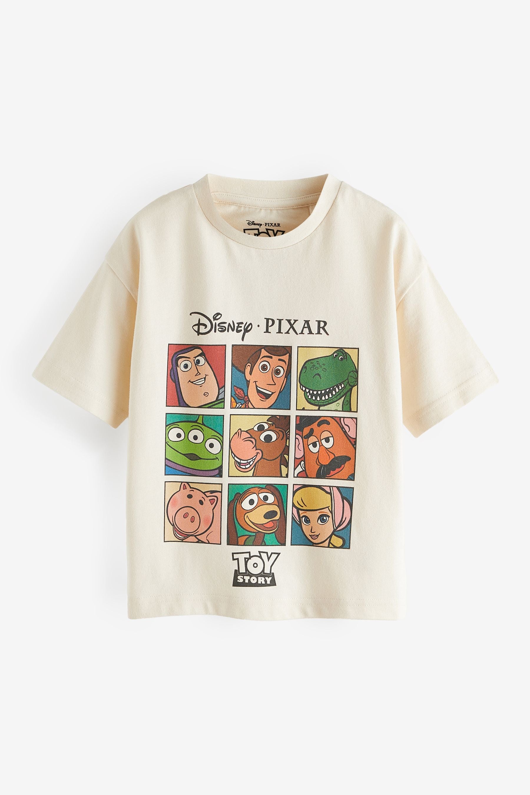 Cream Toy Story Short Sleeve 100% Cotton T-Shirt (3mths-8yrs)