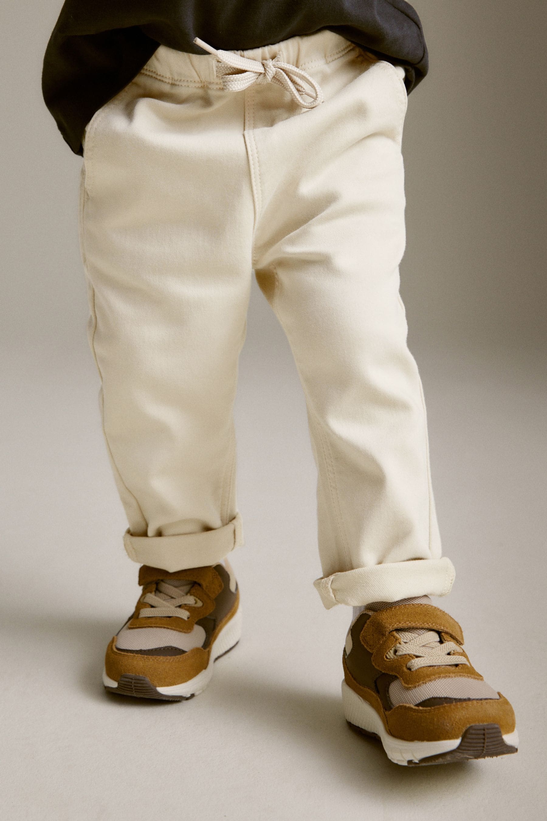 Ecru Cream Super Soft Pull-On Jeans With Stretch (3mths-7yrs)