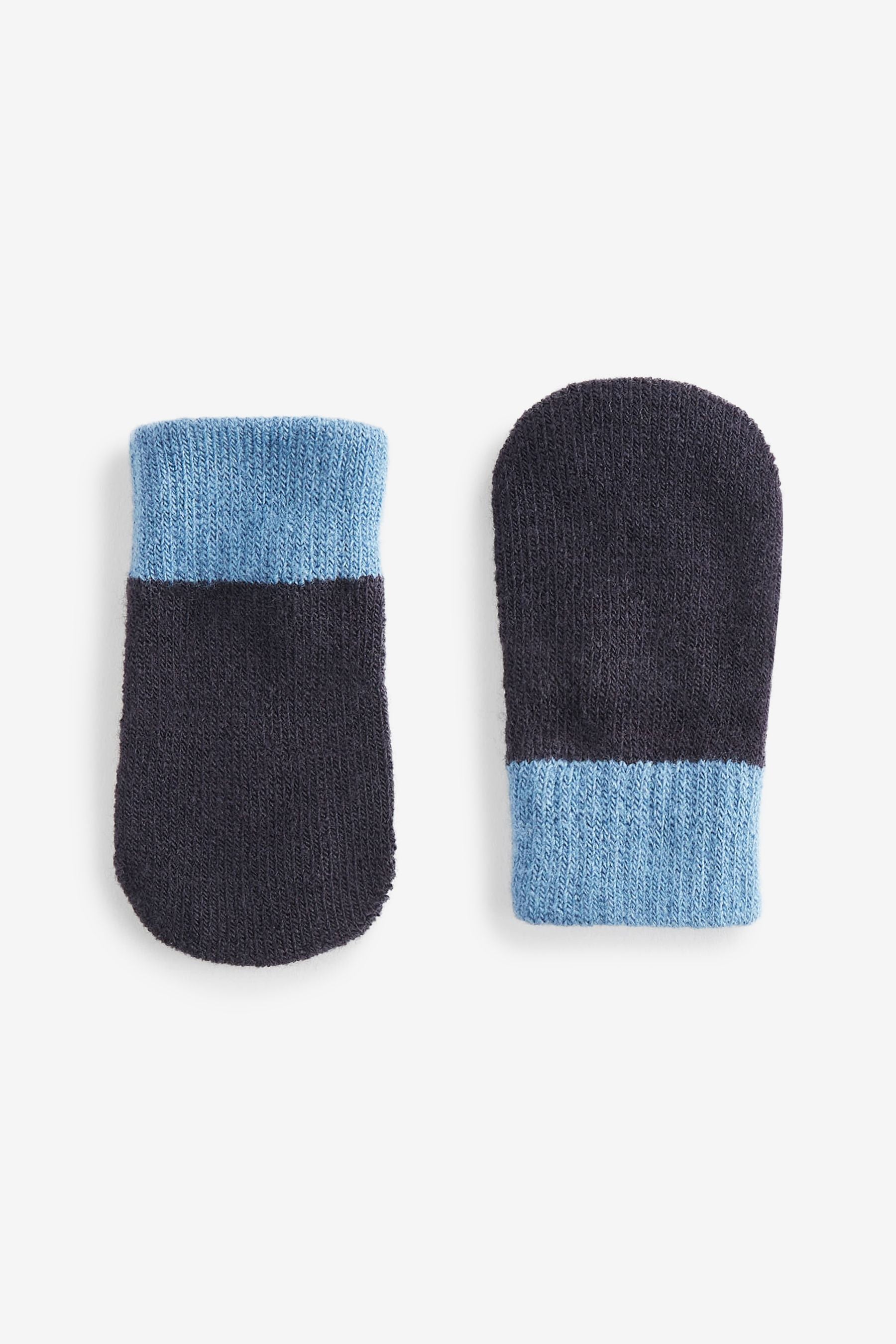 Navy/Blue/Grey Mittens 3 Pack (3mths-6yrs)