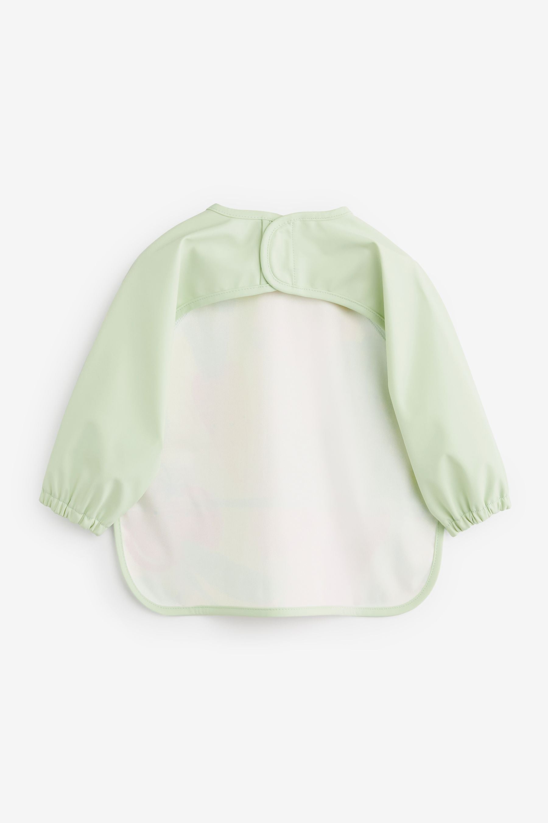 Sage Green Vegetables Baby Weaning And Feeding Sleeved Bibs