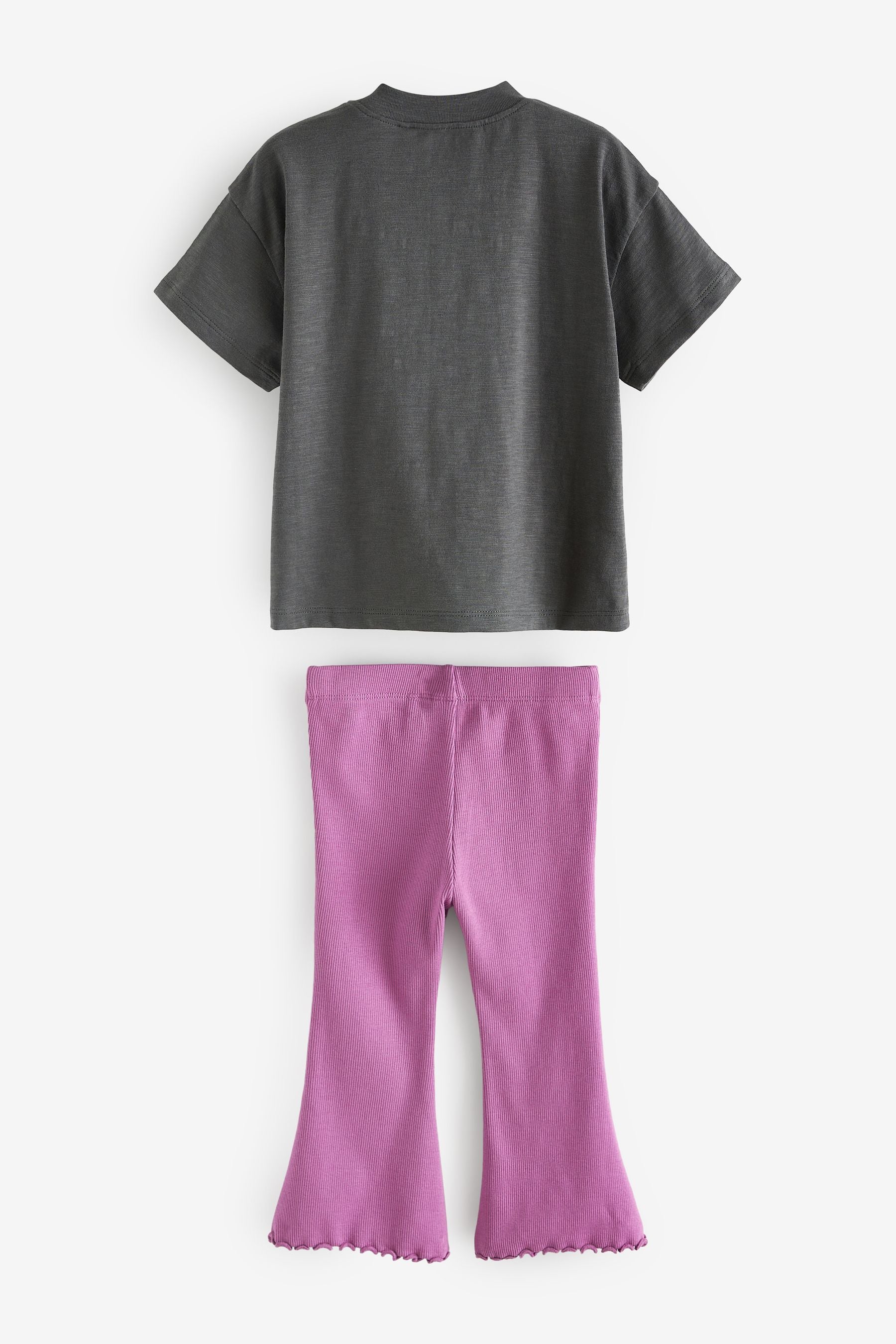 Purple Unicorn Flare Legging & Top Set (3mths-7yrs)