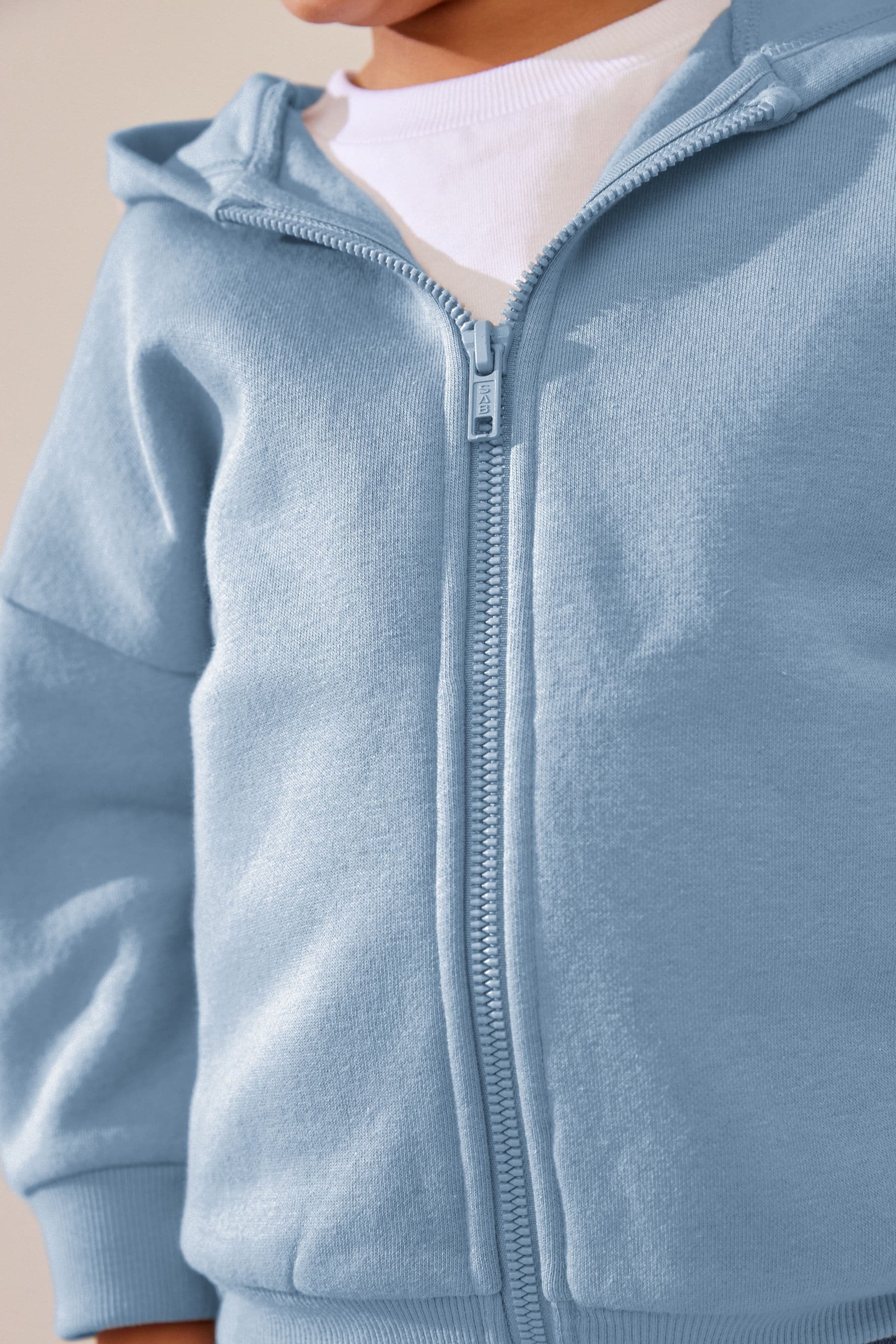 Blue Zip Through Hoodie (3mths-7yrs)