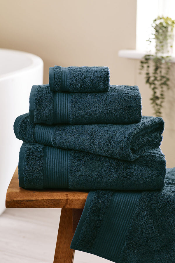 Blue Teal Dark Towel