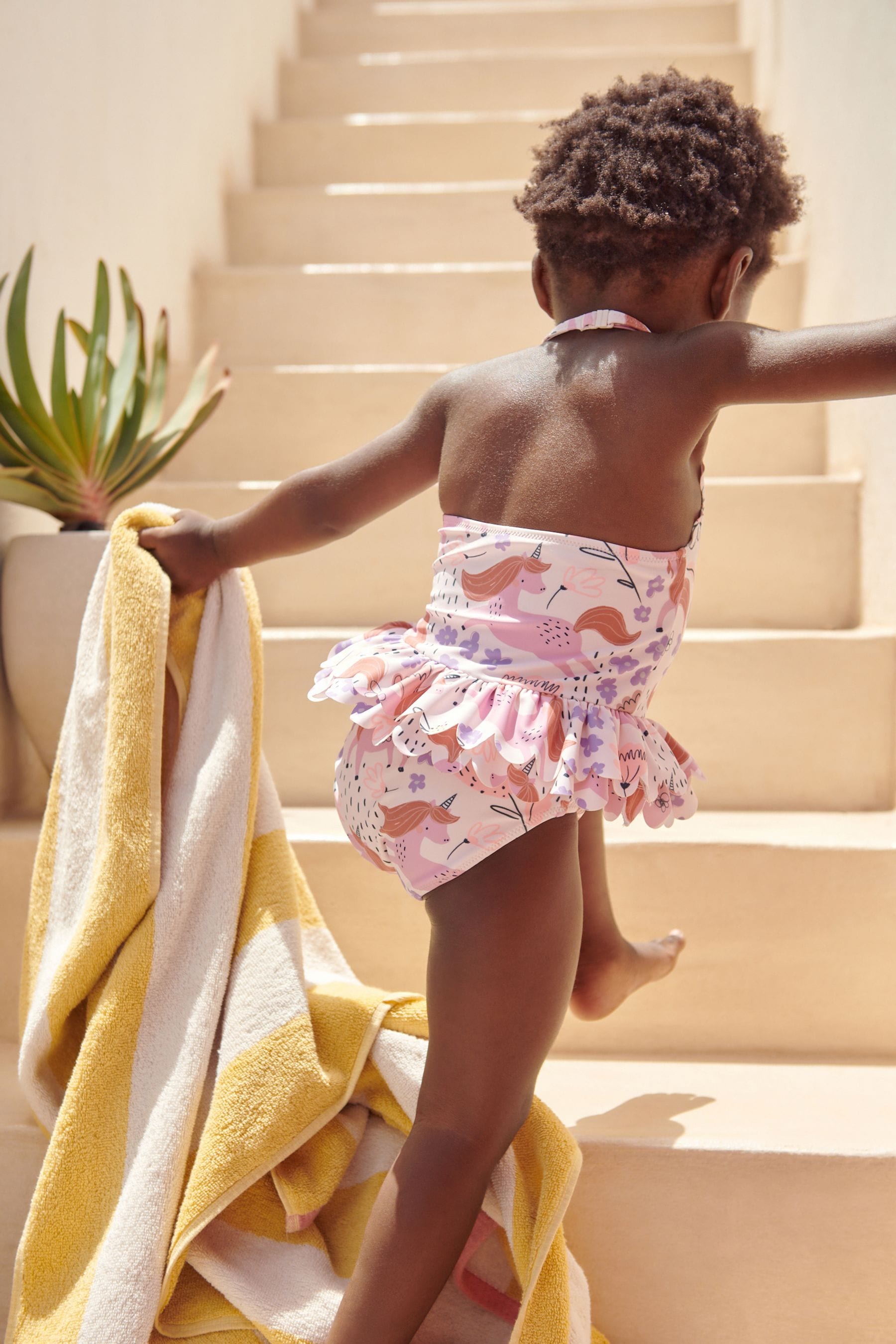 Pink Unicorn Skirted Swimsuit (3mths-7yrs)